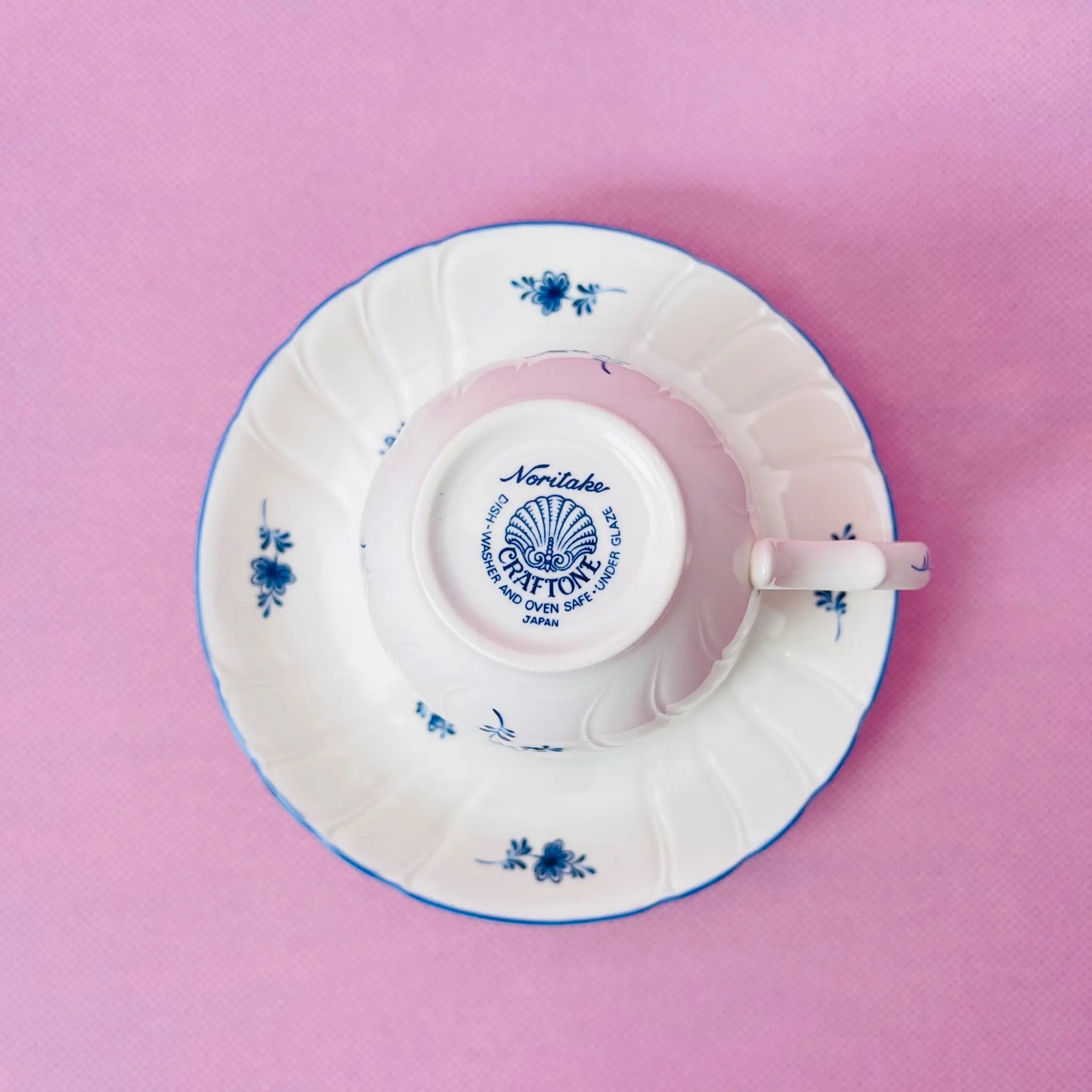 【リユース】 ティーカップ 5P / Noritake(ノリタケ) / クラフトーン / 箱付き