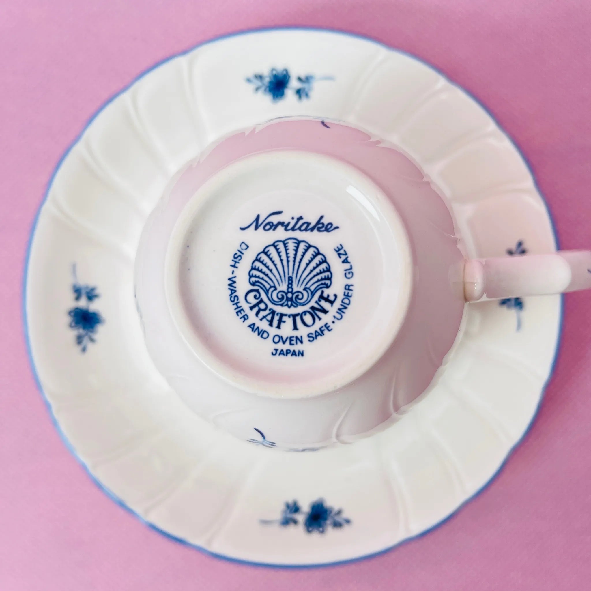 【リユース】 ティーカップ 5P / Noritake(ノリタケ) / クラフトーン / 箱付き
