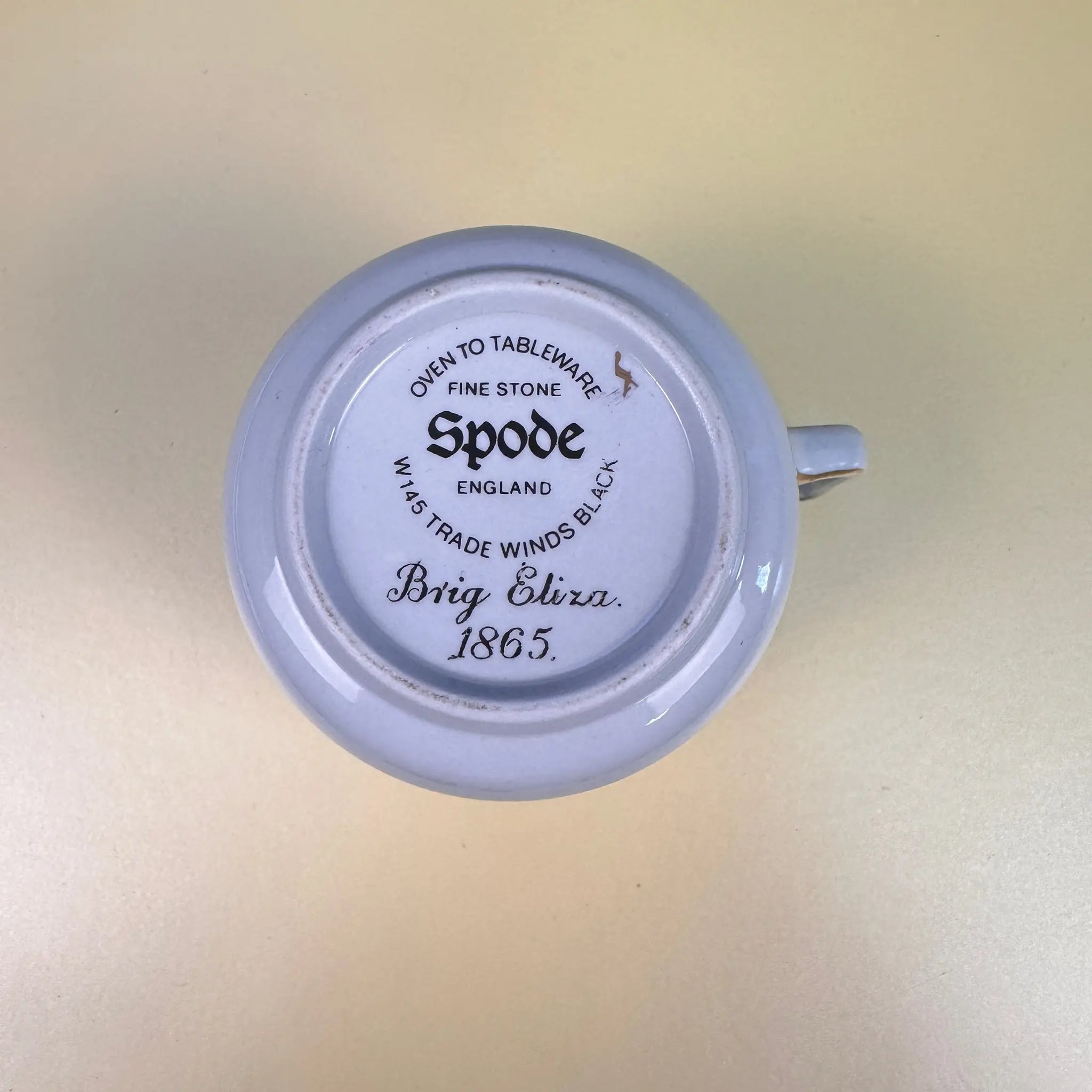 【アンティーク】 ミニティーカップ&ソーサーセット / SPODE(スポード) / TradeWinds ShipAlbus  / 1865年 / Fine Stone / イギリス