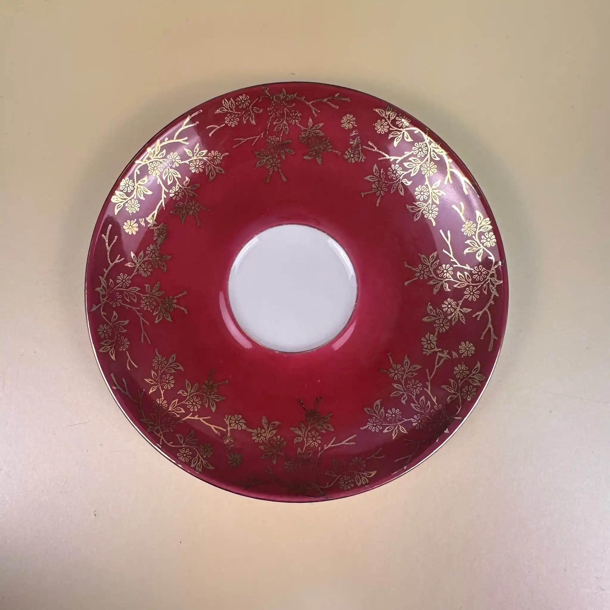 【アンティーク】 ミニティーカップ&ソーサーセット / Bavaria(バーバリア) / Waldsassen(ヴァルトザッセン) / ドイツ / 割れ補修跡あり