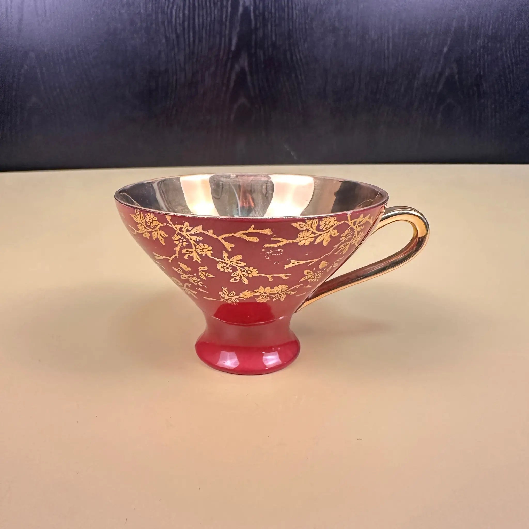 【アンティーク】 ミニティーカップ&ソーサーセット / Bavaria(バーバリア) / Waldsassen(ヴァルトザッセン) / ドイツ / 割れ補修跡あり