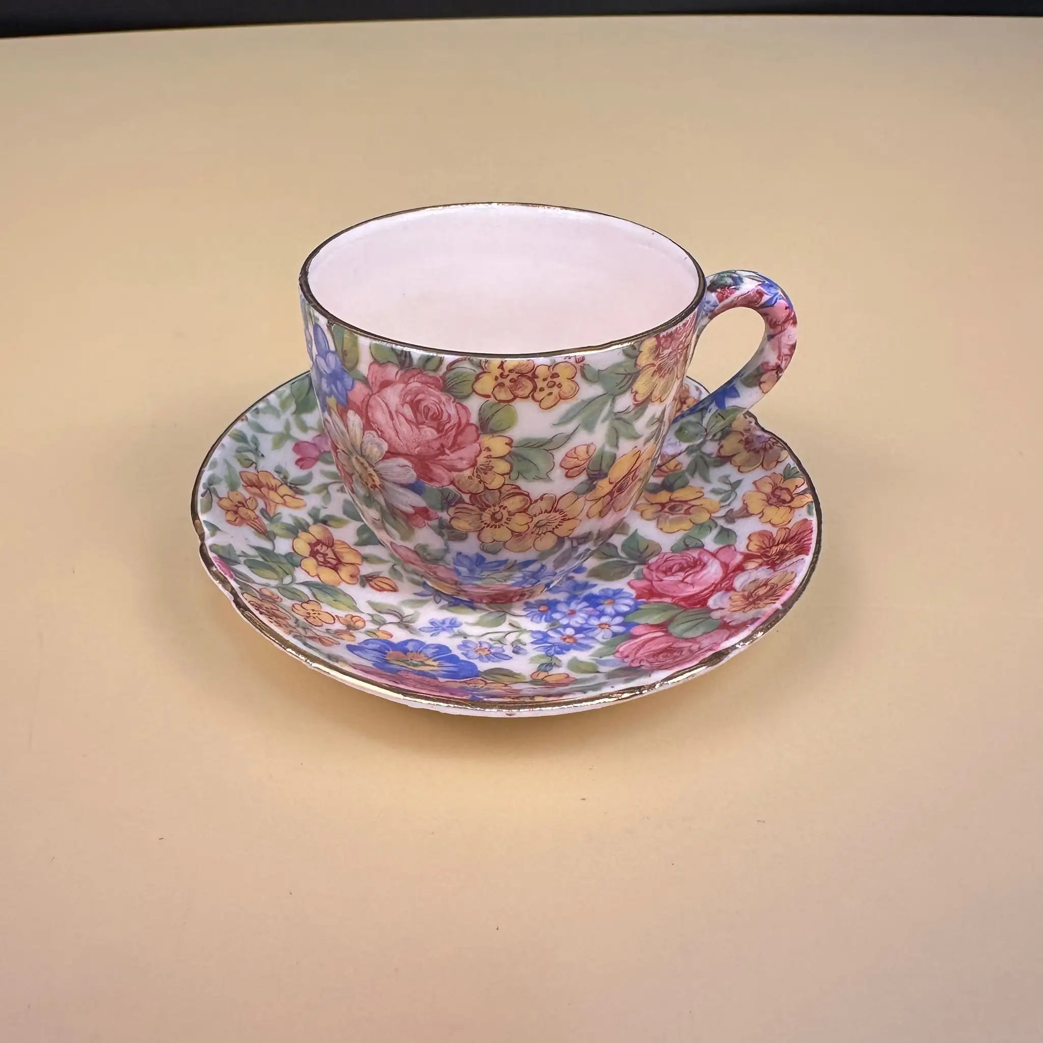 【アンティーク】 ミニティーカップ&ソーサーセット / E&R INC. / ポートランド / 1888年 / チェコ