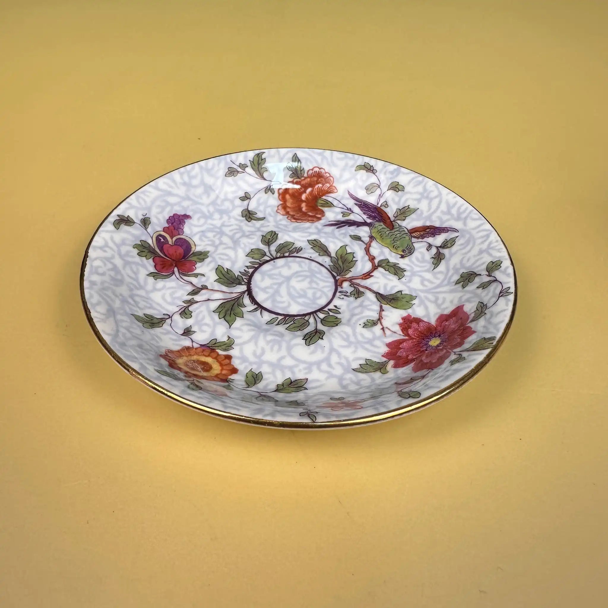 【アンティーク】 ミニティーカップ&ソーサーセット / Crown Staffordshire(クラウンスタッフォードシャー) / Fine Born China / イギリス