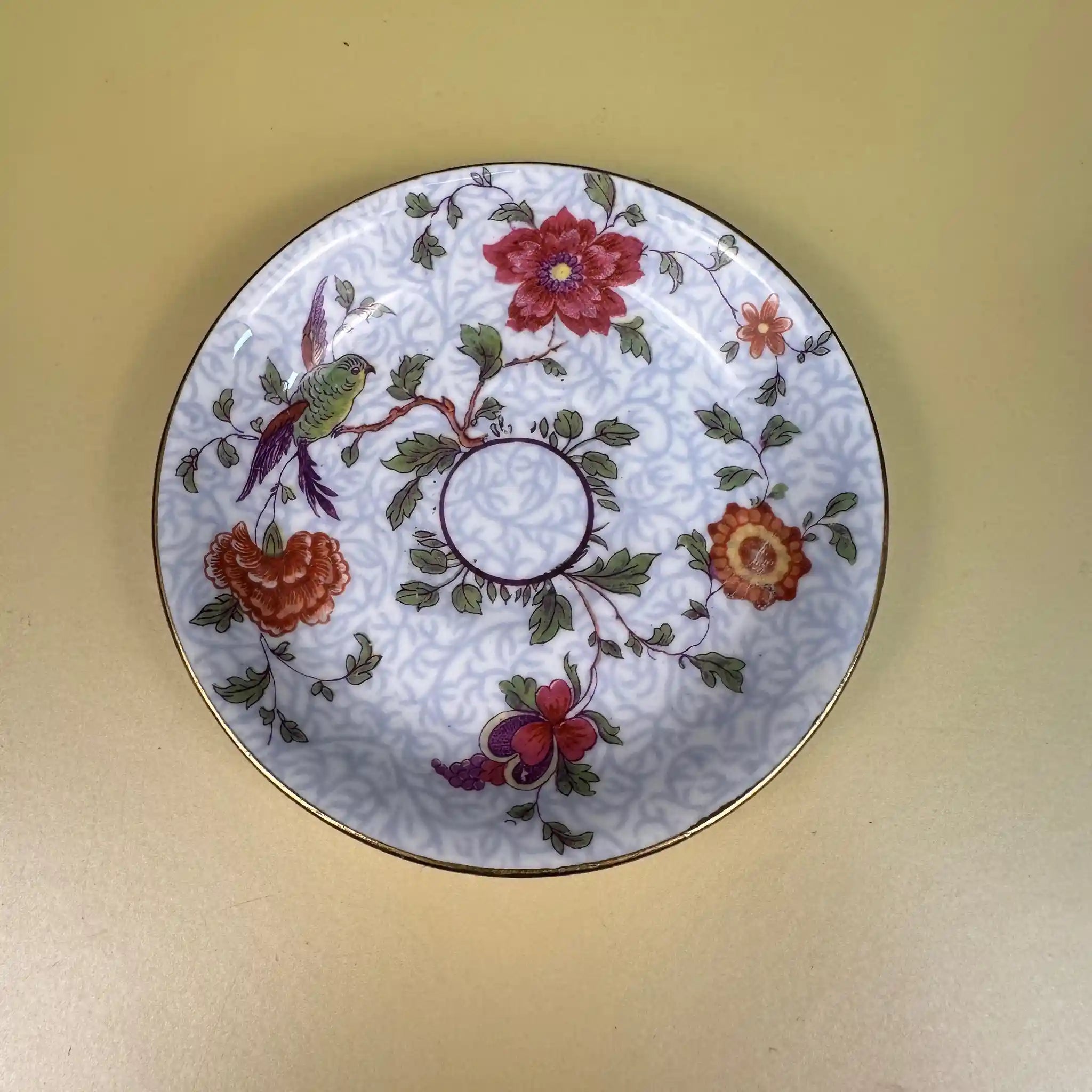 【アンティーク】 ミニティーカップ&ソーサーセット / Crown Staffordshire(クラウンスタッフォードシャー) / Fine Born China / イギリス