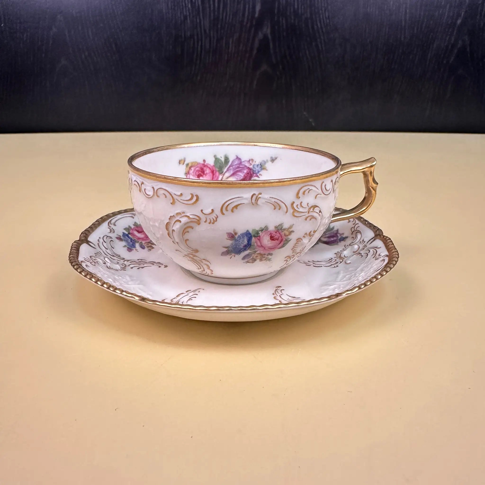 【アンティーク】 ミニティーカップ&ソーサーセット / Rosenthal(ローゼンタール) / IVORY(アイボリー) / Fine China / ドイツ