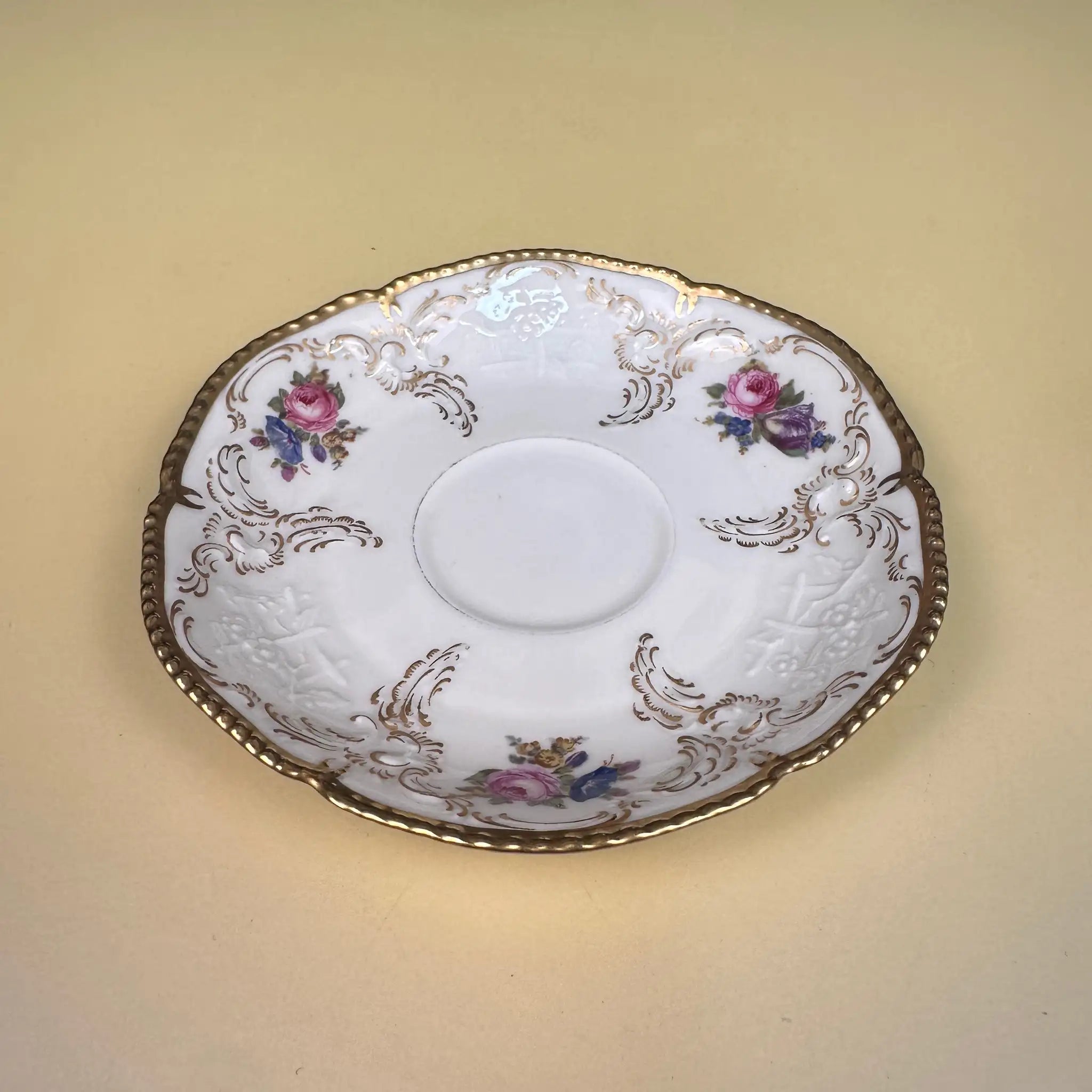 【アンティーク】 ミニティーカップ&ソーサーセット / Rosenthal(ローゼンタール) / IVORY(アイボリー) / Fine China / ドイツ