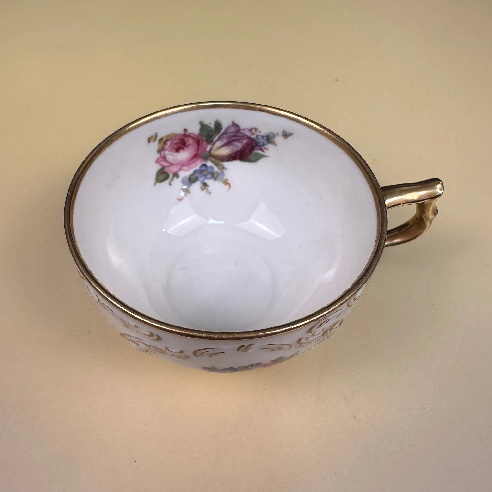 【アンティーク】 ミニティーカップ&ソーサーセット / Rosenthal(ローゼンタール) / IVORY(アイボリー) / Fine China / ドイツ