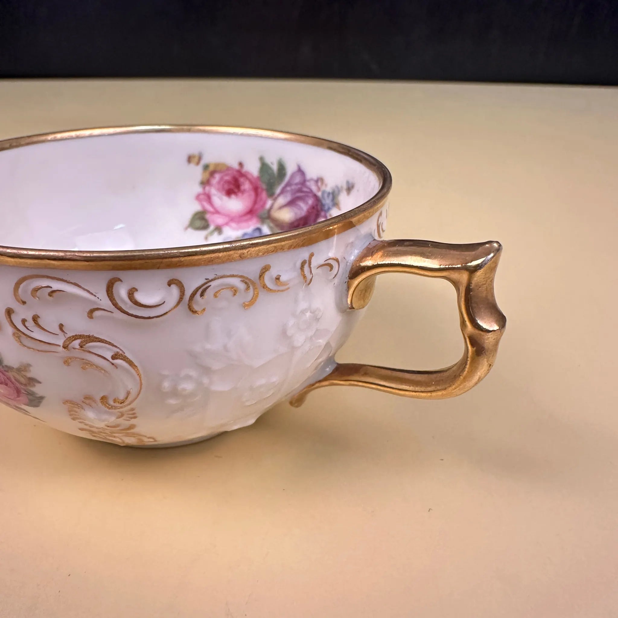 【アンティーク】 ミニティーカップ&ソーサーセット / Rosenthal(ローゼンタール) / IVORY(アイボリー) / Fine China / ドイツ