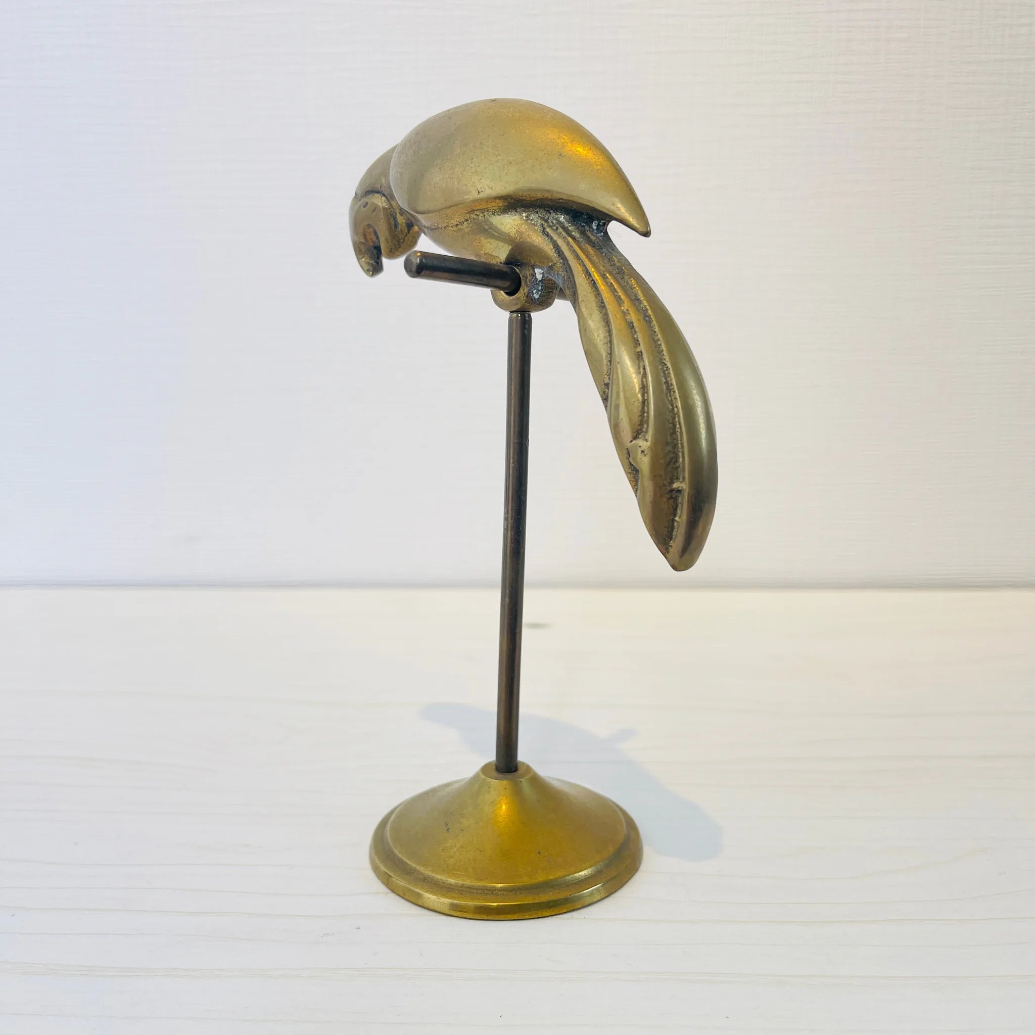 【アンティーク】 真鍮製ミニチュアフィギュア / 鳥 / 真鍮