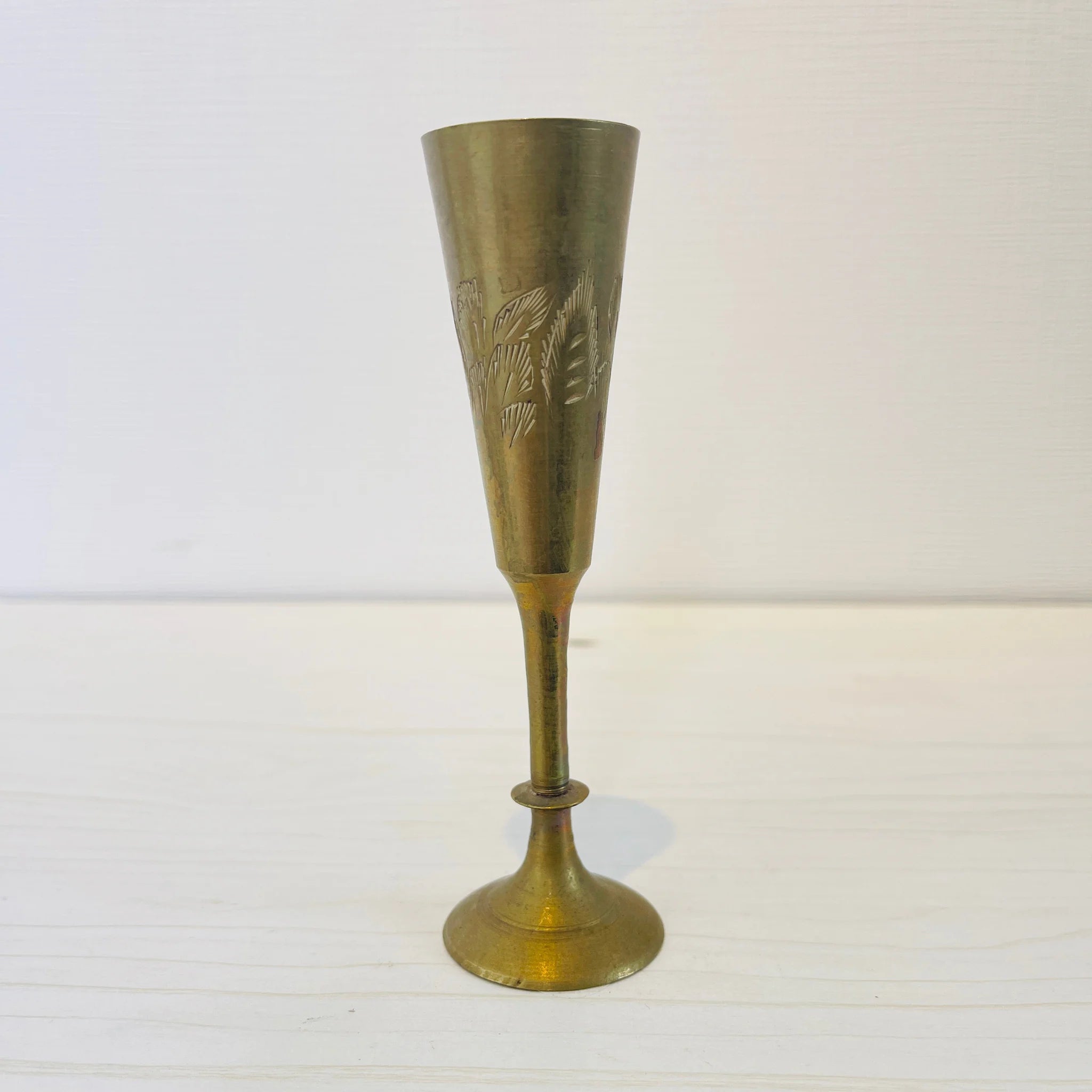 【アンティーク】 真鍮製ミニチュアフィギュア / グラス / 真鍮