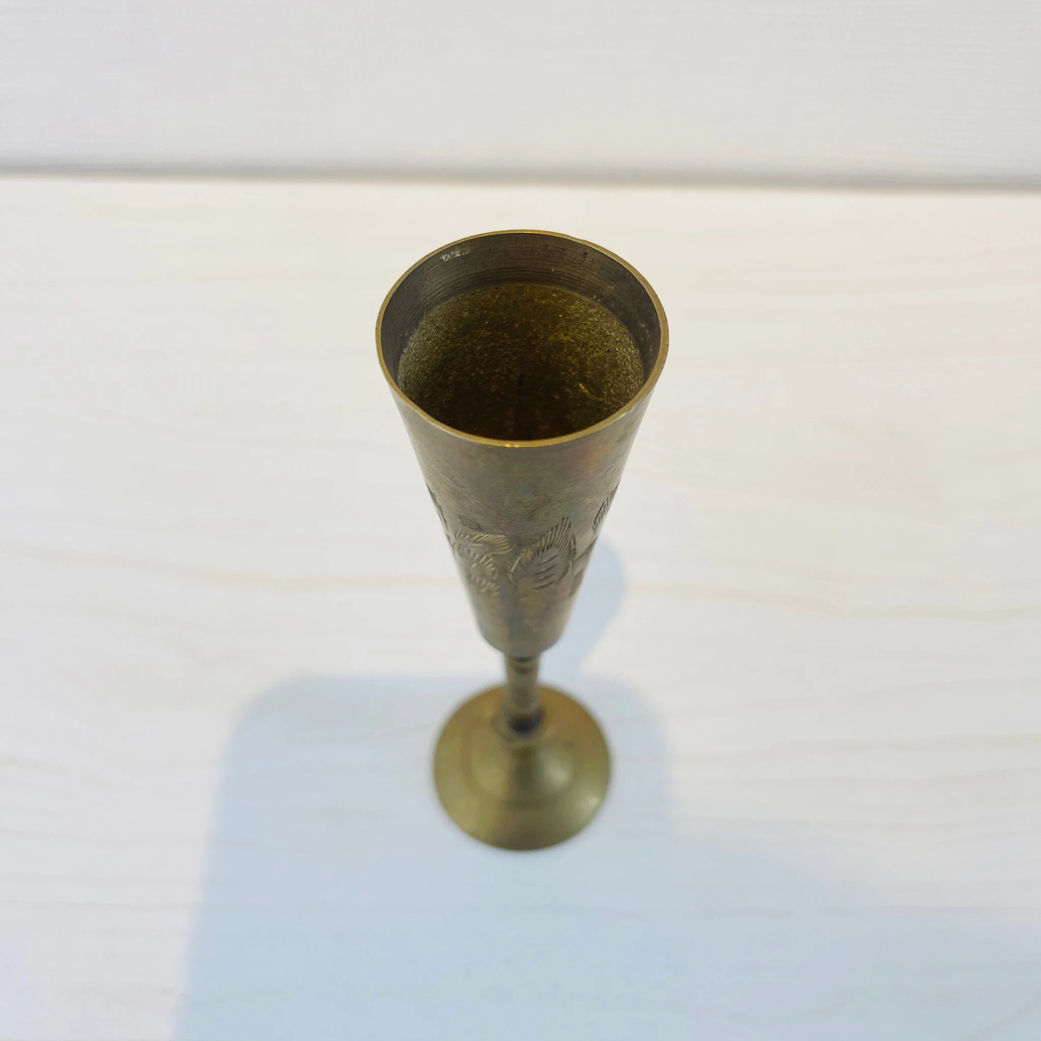 【アンティーク】 真鍮製ミニチュアフィギュア / グラス / 真鍮