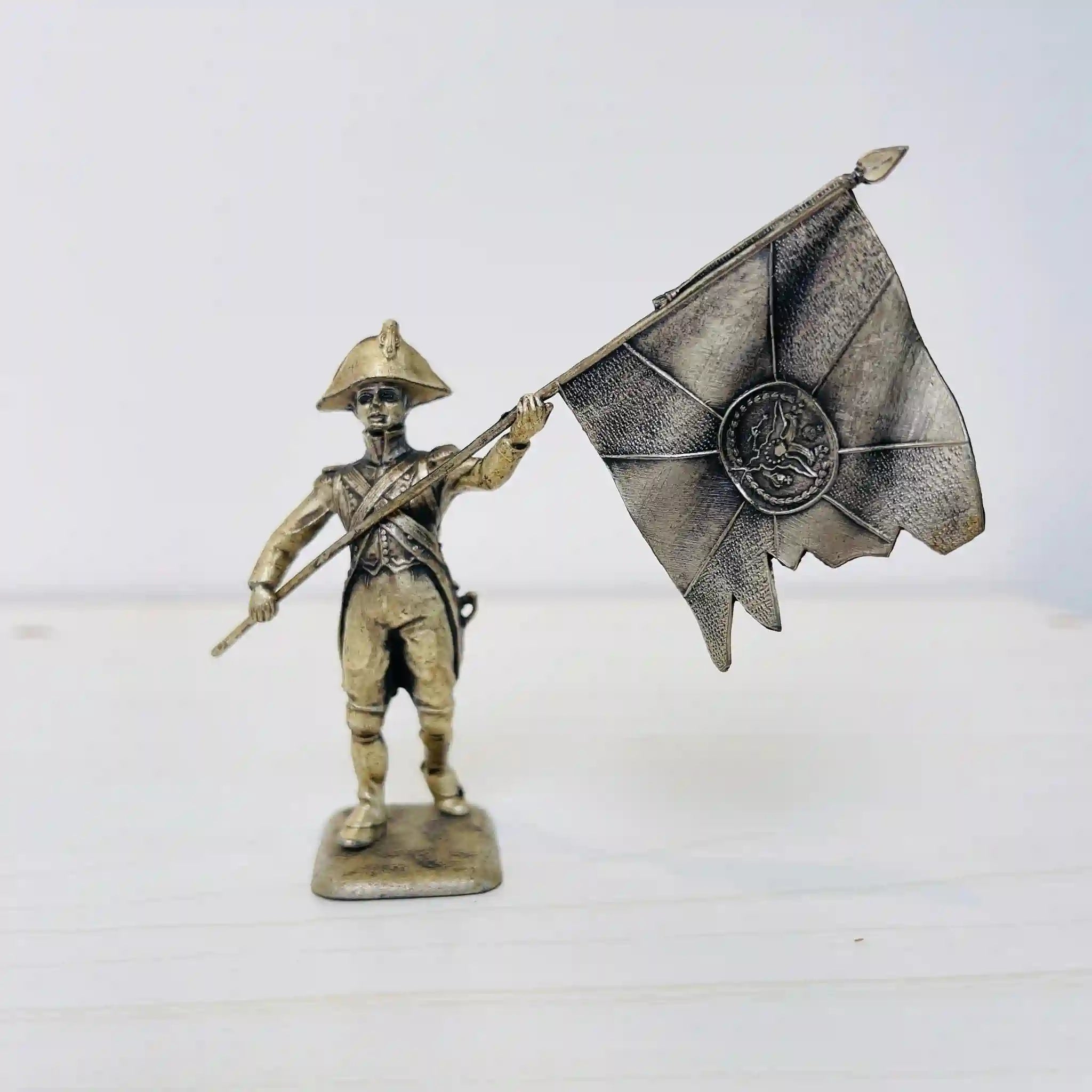 【アンティーク】 ピューター製兵士像 / ヴォルティジュール / ピューター / フランス