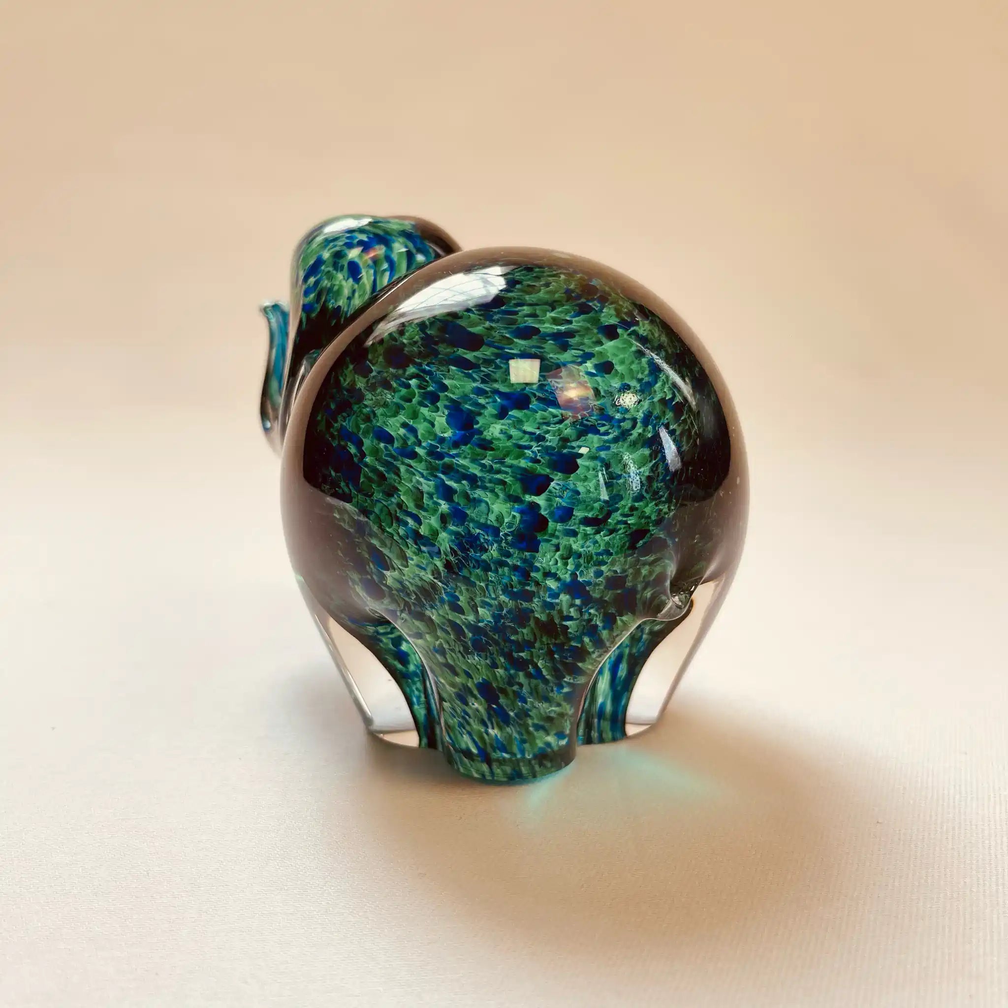 【ビンテージ】 ビンテージガラスオブジェ / WEDGEWOOD(ウェッジウッド) / ゾウ / イギリス