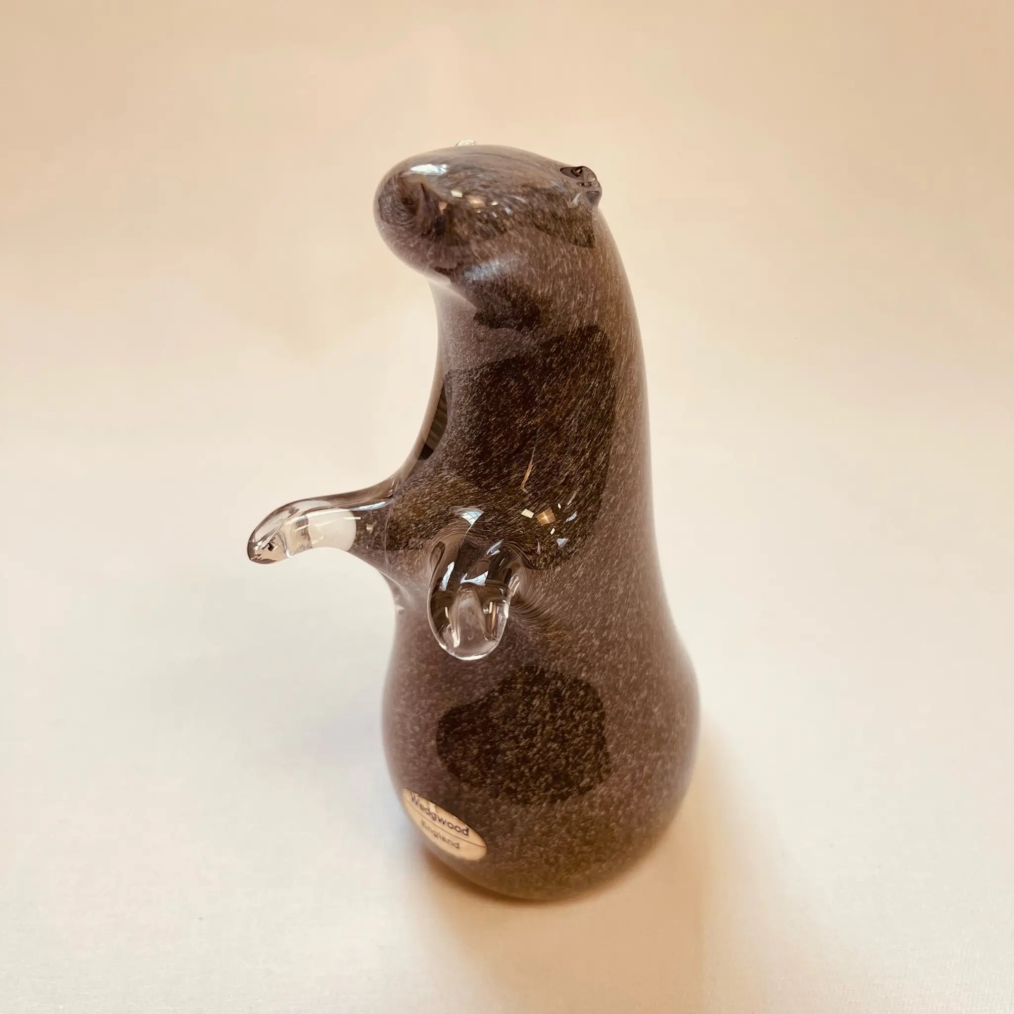 【ビンテージ】 ビンテージガラスオブジェ / WEDGEWOOD(ウェッジウッド) / カワウソ / イギリス