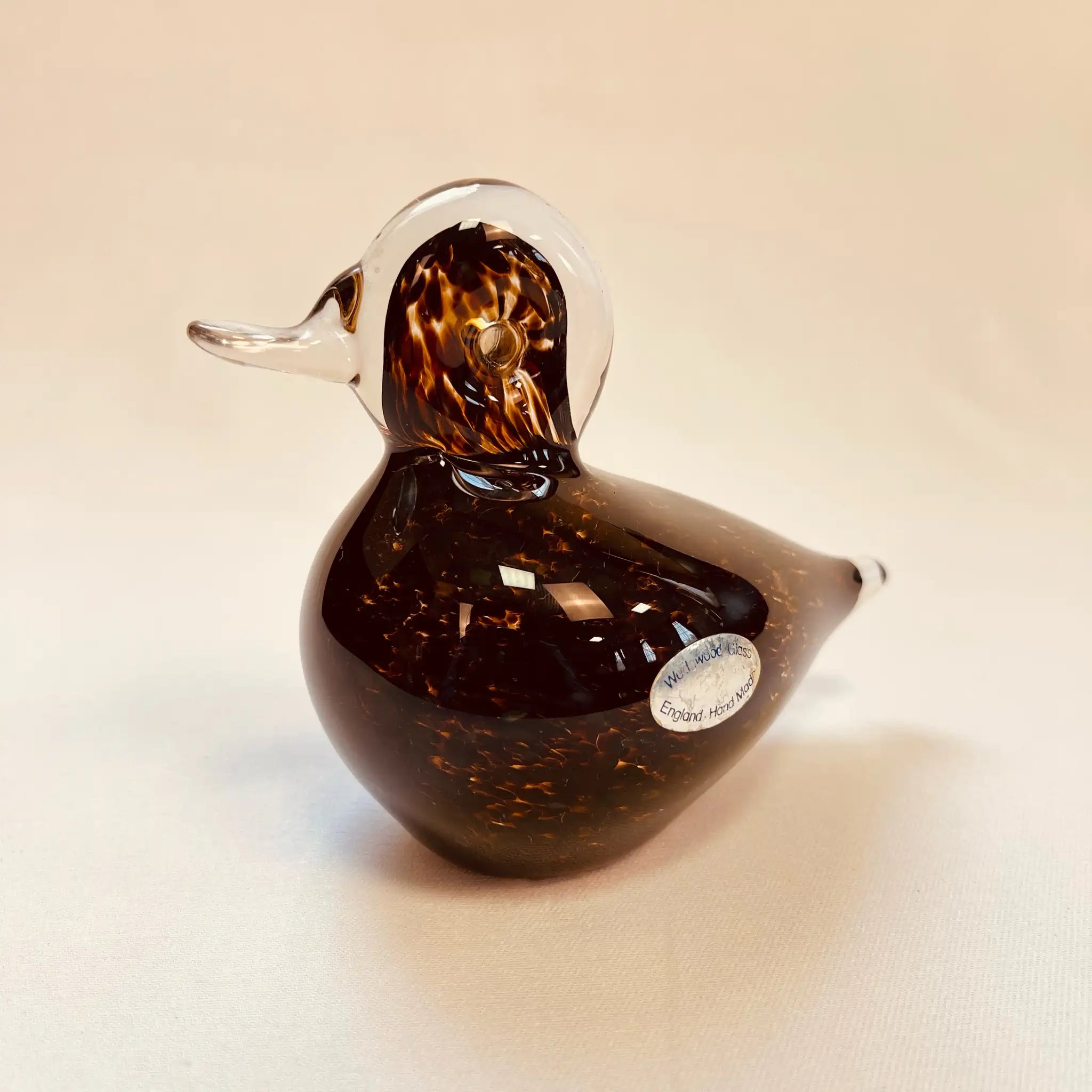 【ビンテージ】 ビンテージガラスオブジェ / WEDGEWOOD(ウェッジウッド) / アヒル / イギリス