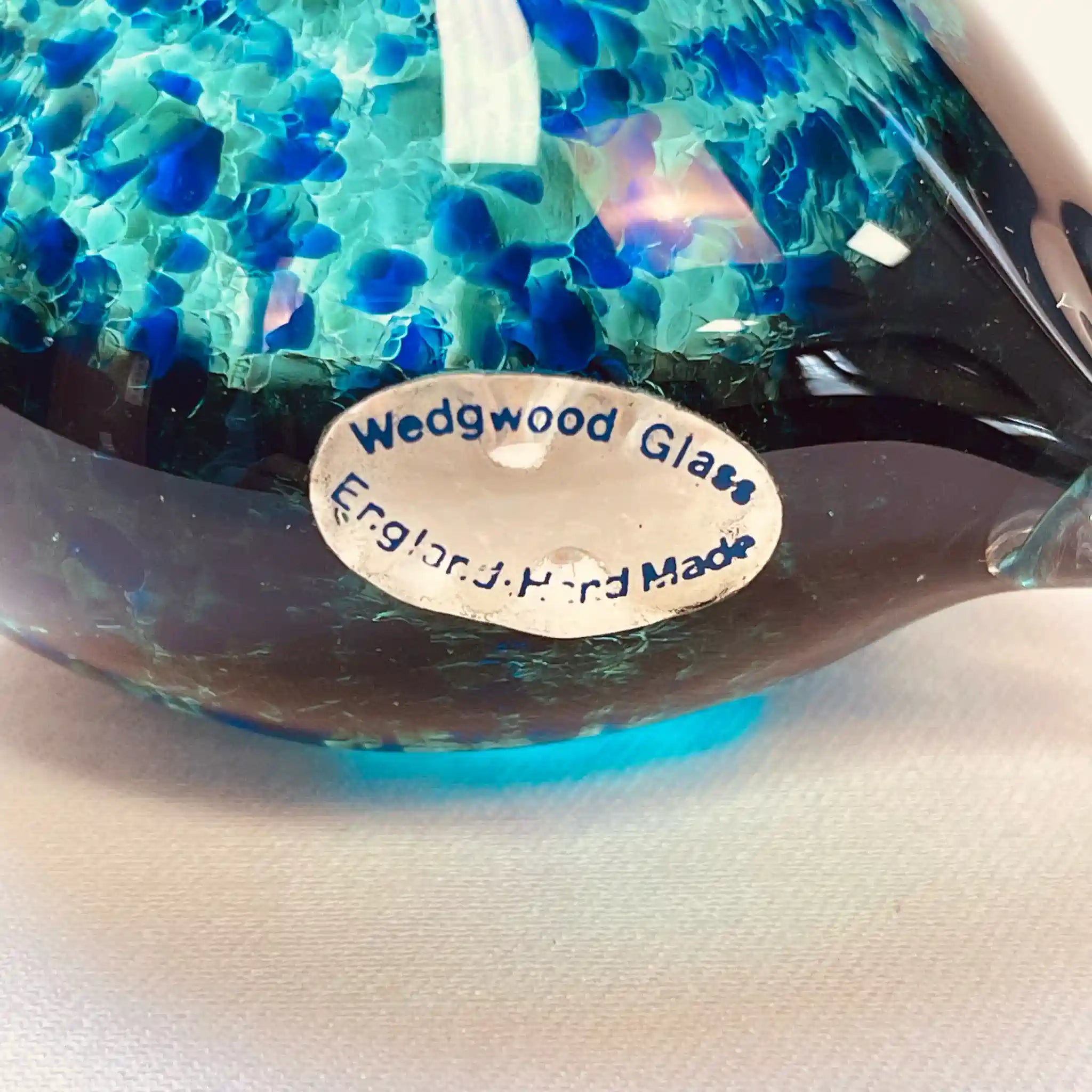 【ビンテージ】 ビンテージガラスオブジェ / WEDGEWOOD(ウェッジウッド) / 小鳥 / イギリス