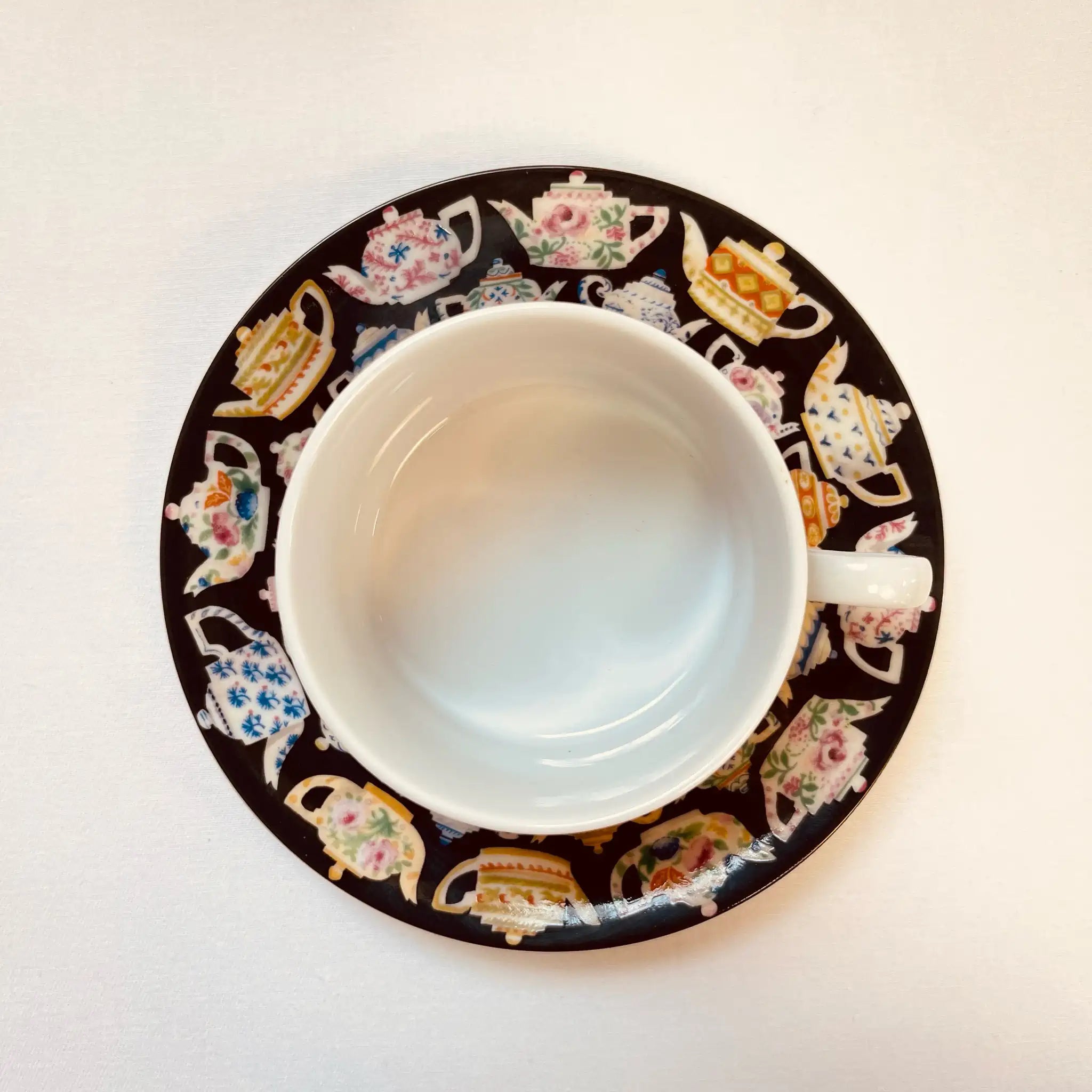 Vintage Cup & Saucer / J. Luber / Designed by Pat Albeck / UK