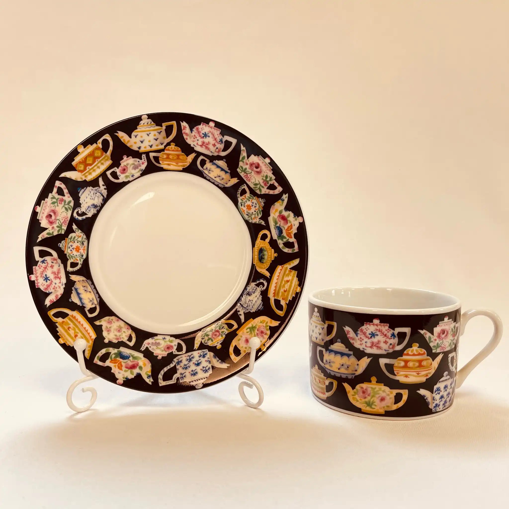 【ビンテージ】 カップ&ソーサー / J. Luber / Designed by Pat Albeck / 1980年 / イギリス