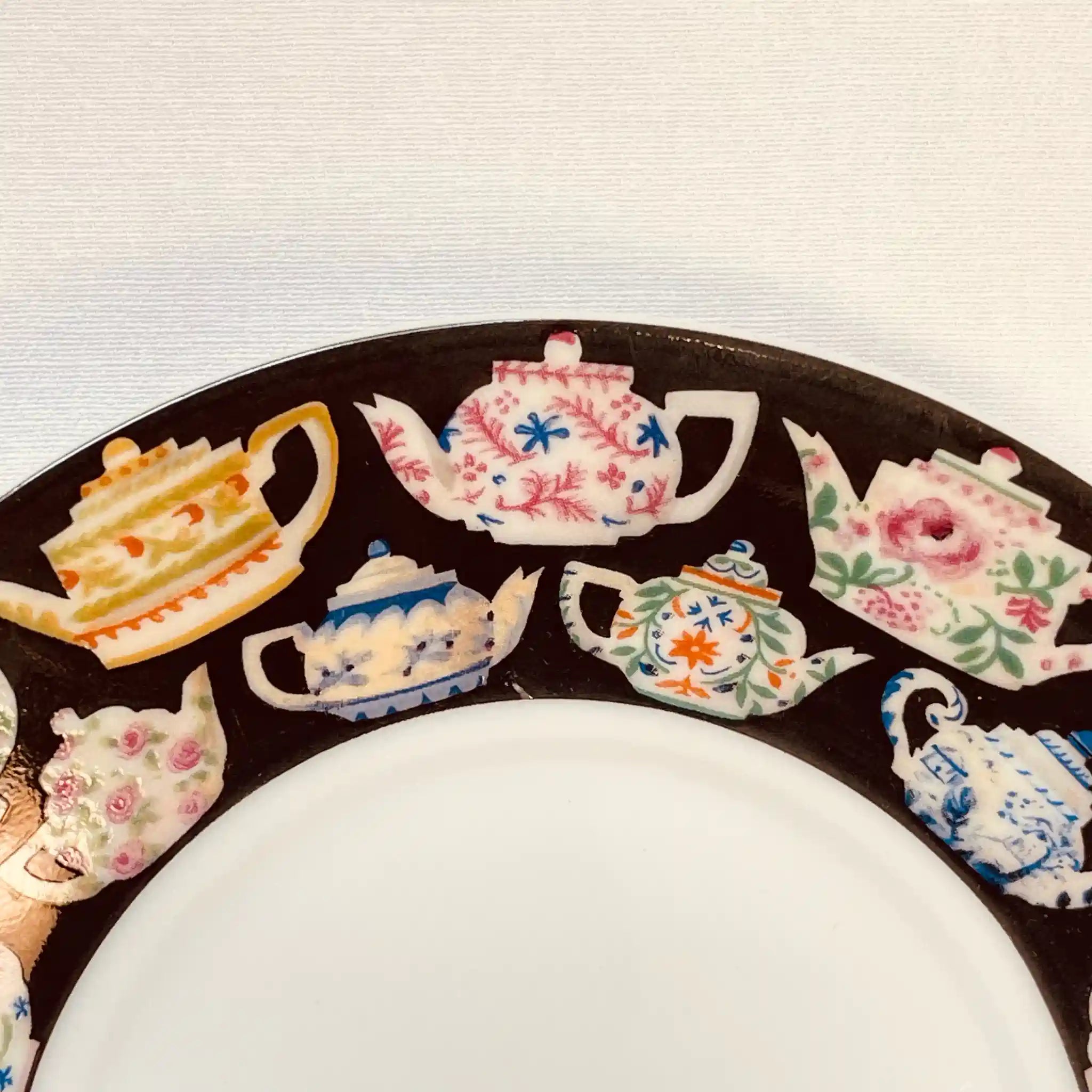 Vintage Cup and Saucer / J. Luber / Designed by Pat Albeck / 1980 / England