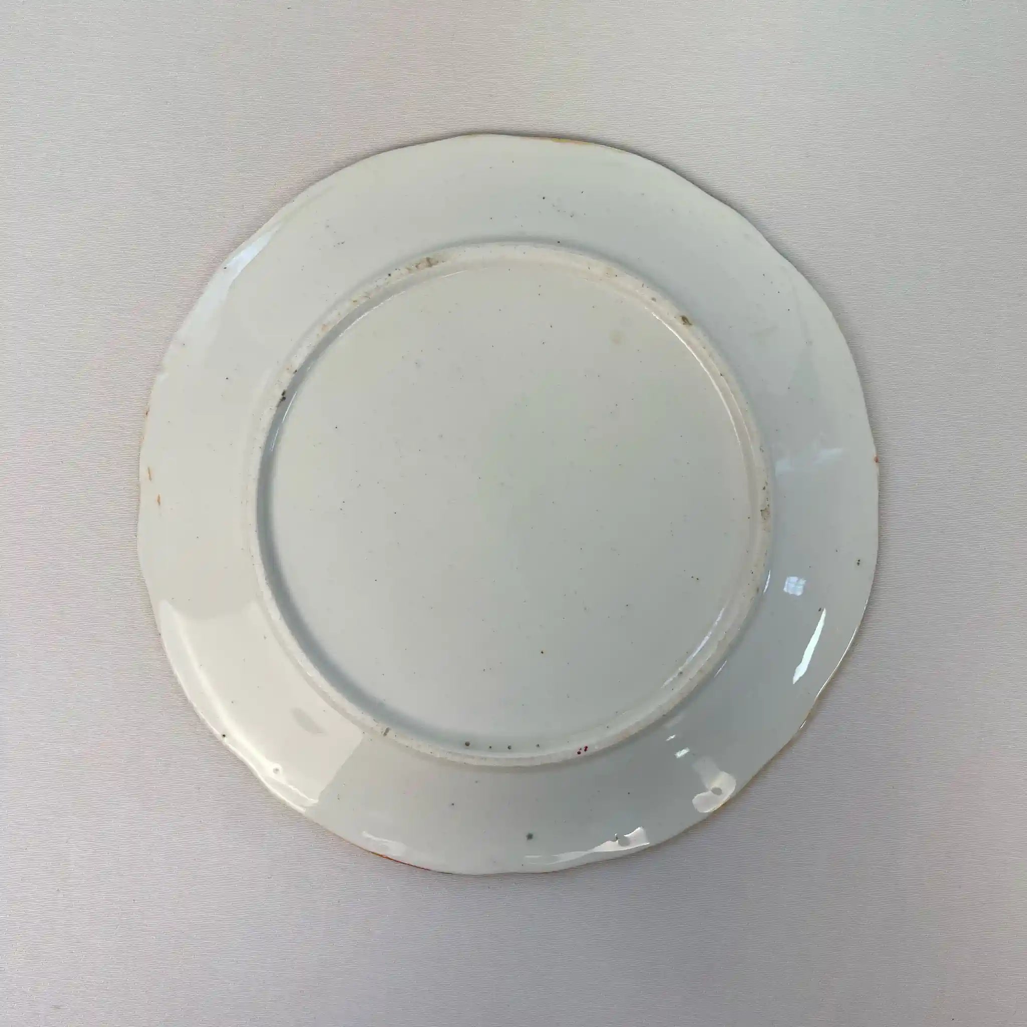 【アンティーク】 プレート(皿) / ビクトリアン様式 / 19世紀 / イギリス / Famille Rose(ファミーユ・ローズ)モチーフ