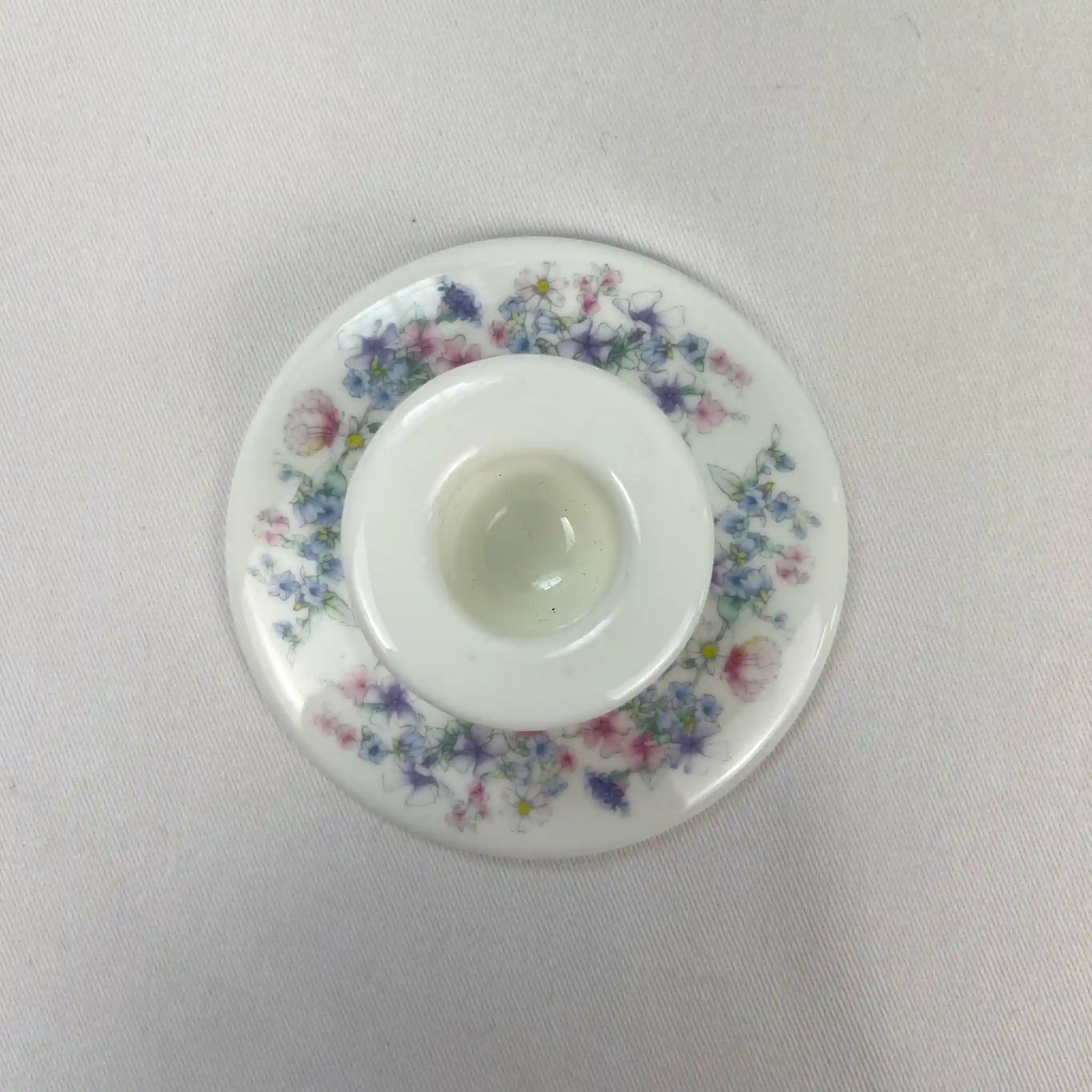 Antique Wedgwood Angela Series Candle Holder, 1980-present, Bone China, UK, Discontinued, Rare