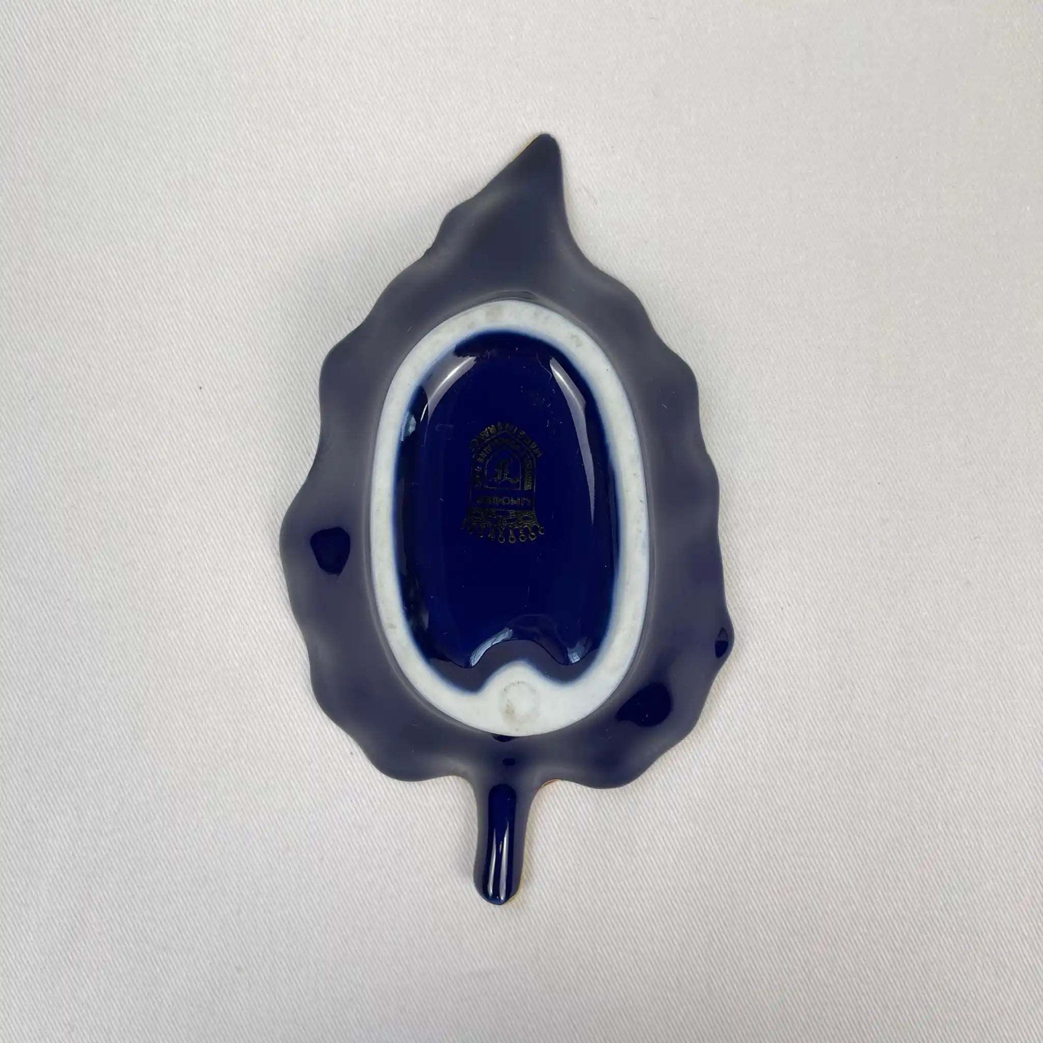 【アンティーク】 葉形小皿 / Limoges(リモージュ) / リモージュ磁器 / 磁器 / フランス