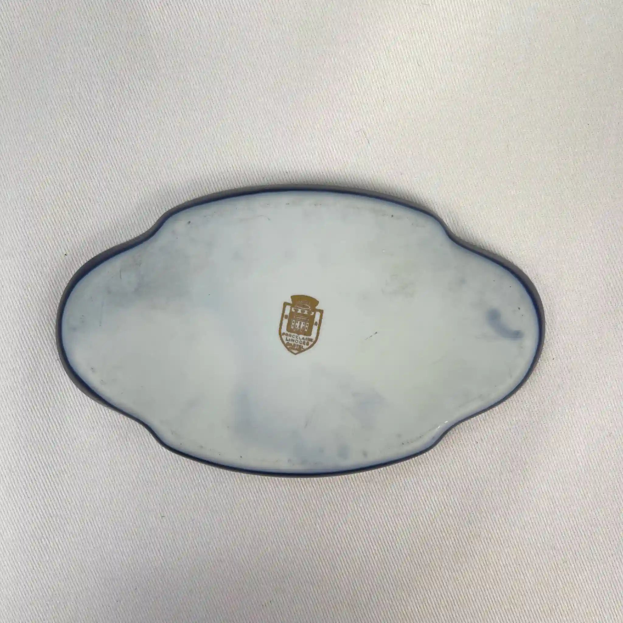 【アンティーク】 プレート(小皿) / Limoges Castel(リモージュ・カステル) / フランス / ヴィネット模様