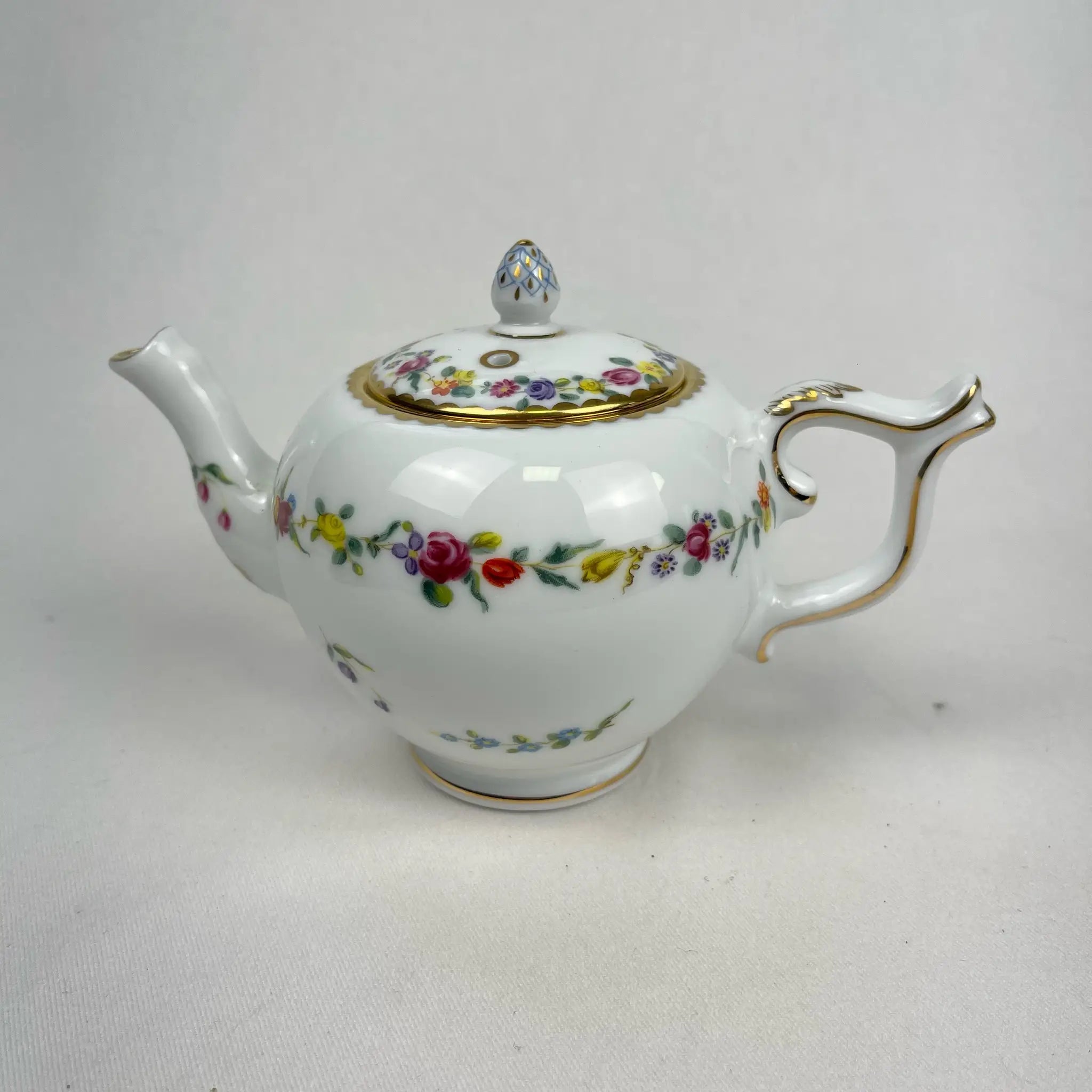 【ビンテージ】 ティーポット / Chelsea-Derby(チェルシーダービー) / ビクトリア&アルバード博物館 チェルシーダービーコレクション / 1985年 / イギリス / フランクリンミント社