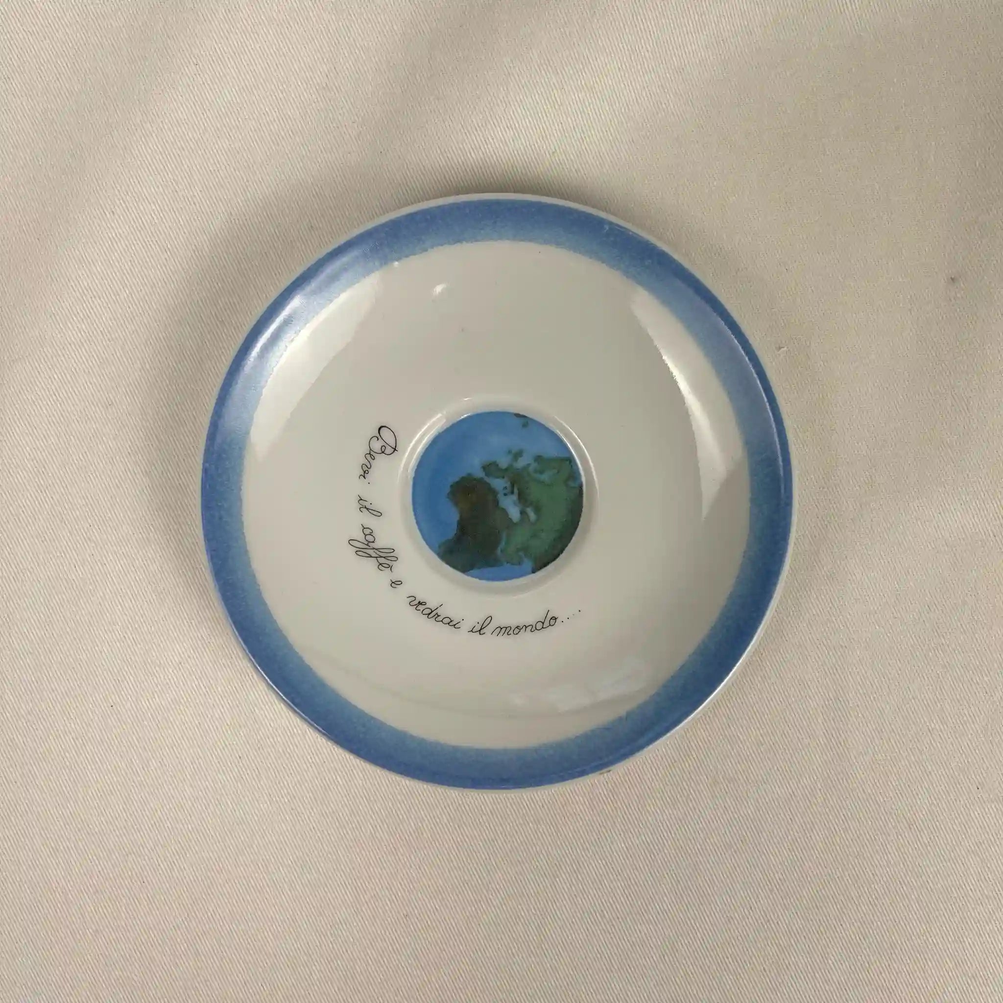 【アンティーク】 陶器皿 地球 6点セット