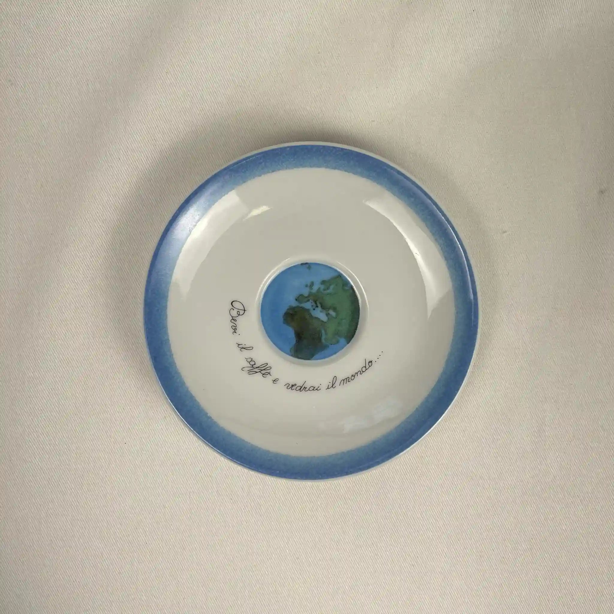 【アンティーク】 陶器皿 地球 6点セット