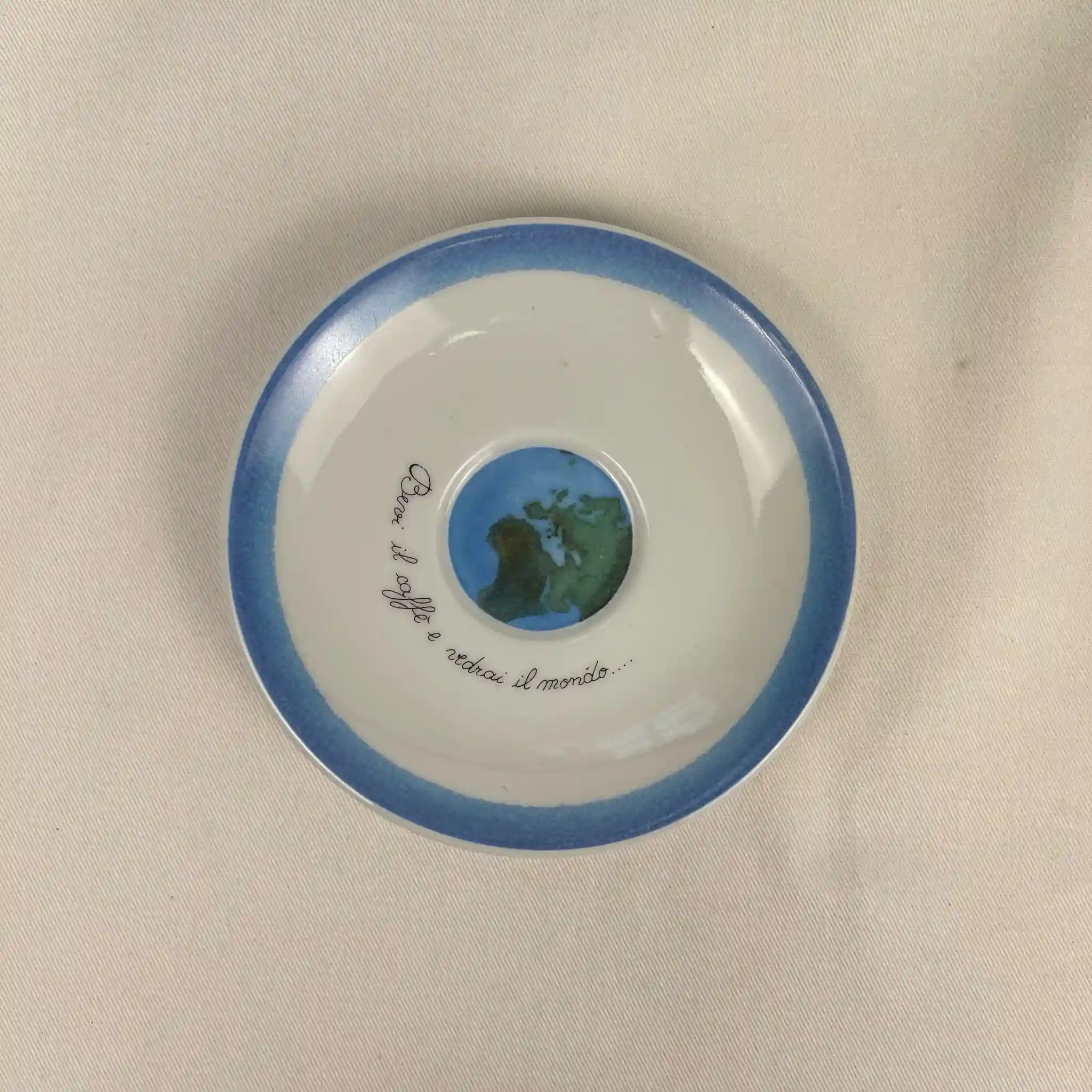【アンティーク】 陶器皿 地球 6点セット