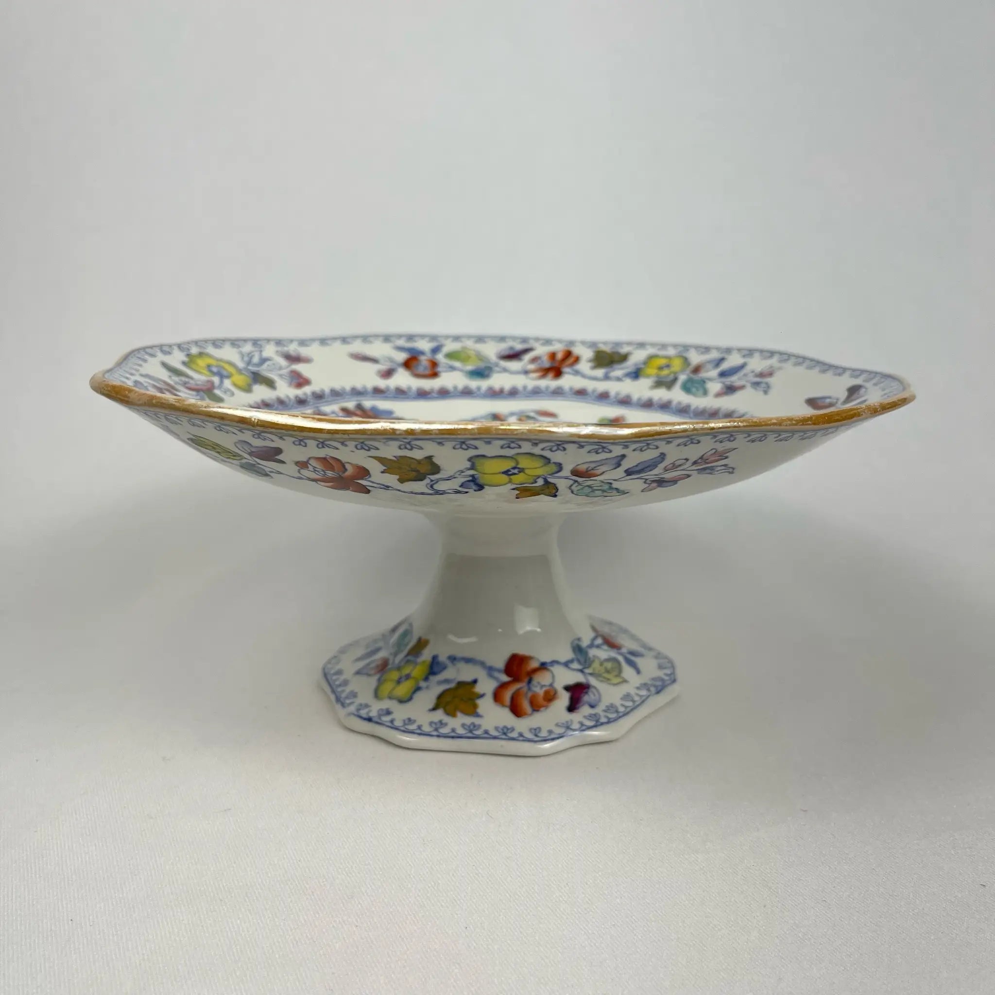 【アンティーク】 コンポート / Masons Ironstone(メイソンズ・アイアンストーン) / Flying Bird / 1800年代 / イギリス