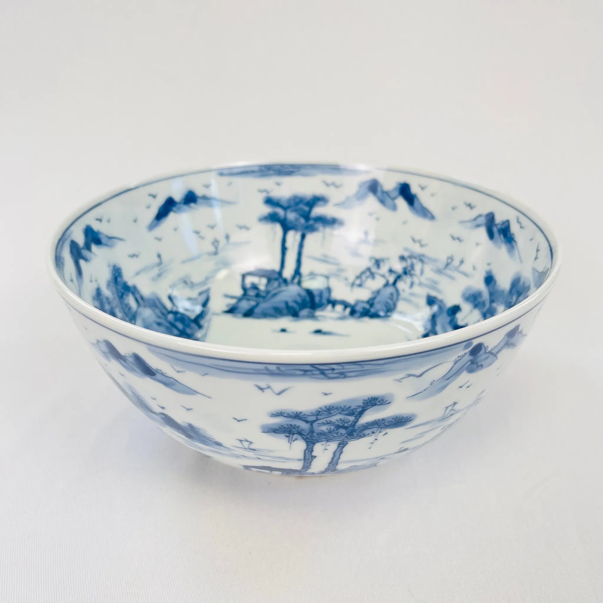 【アンティーク】 茶碗 / 山水画 / 19世紀 / イギリス直輸入