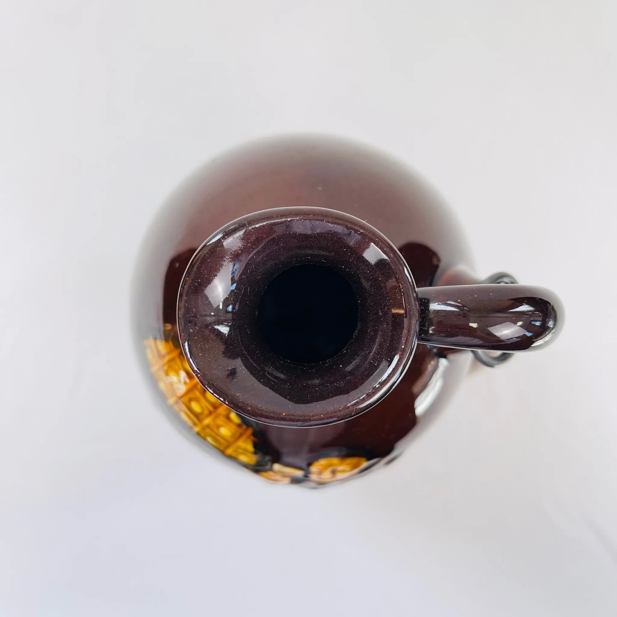 【アンティーク】 フラスク / Royal Doulton(ロイヤル ドルトン) / Kingsware(キングスウエア) / 1901年~1922年頃 / 陶器 / イギリス / シルバーストッパー