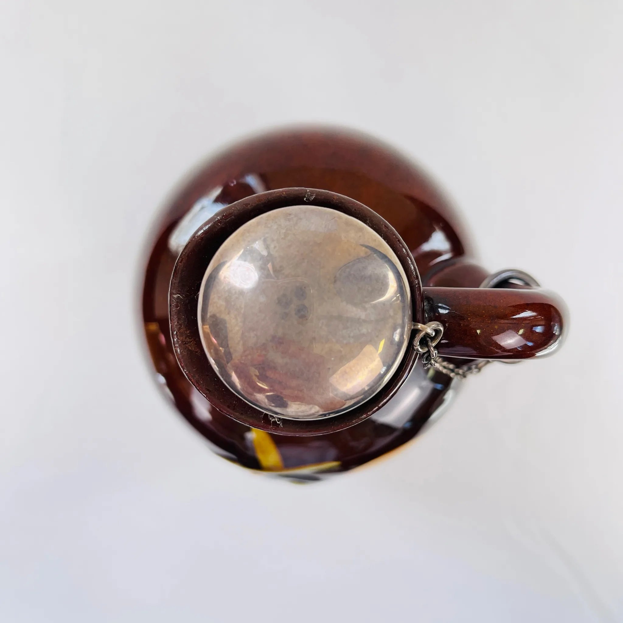 【アンティーク】 フラスク / Royal Doulton(ロイヤル ドルトン) / Kingsware(キングスウエア)"Pied Piper(パイドパイパー)" / 1901年~1922年頃 / 陶器 / イギリス / シルバーストッパー