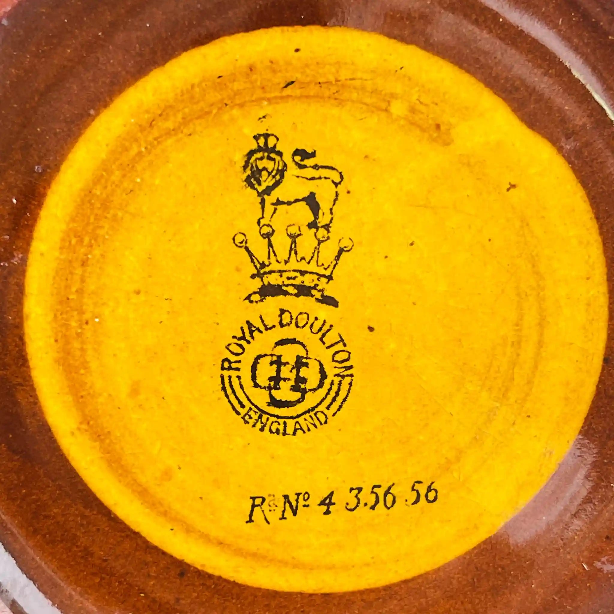 【アンティーク】 フラスク / Royal Doulton(ロイヤル ドルトン) / Kingsware(キングスウエア)"Pied Piper(パイドパイパー)" / 1901年~1922年頃 / 陶器 / イギリス / シルバーストッパー