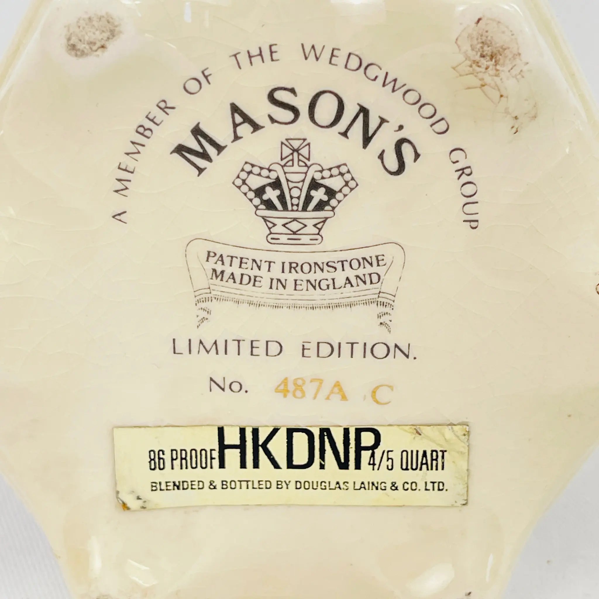 【リユース】 ウィスキーボトル / MASON'S / 1979年 / 陶器 / イギリス