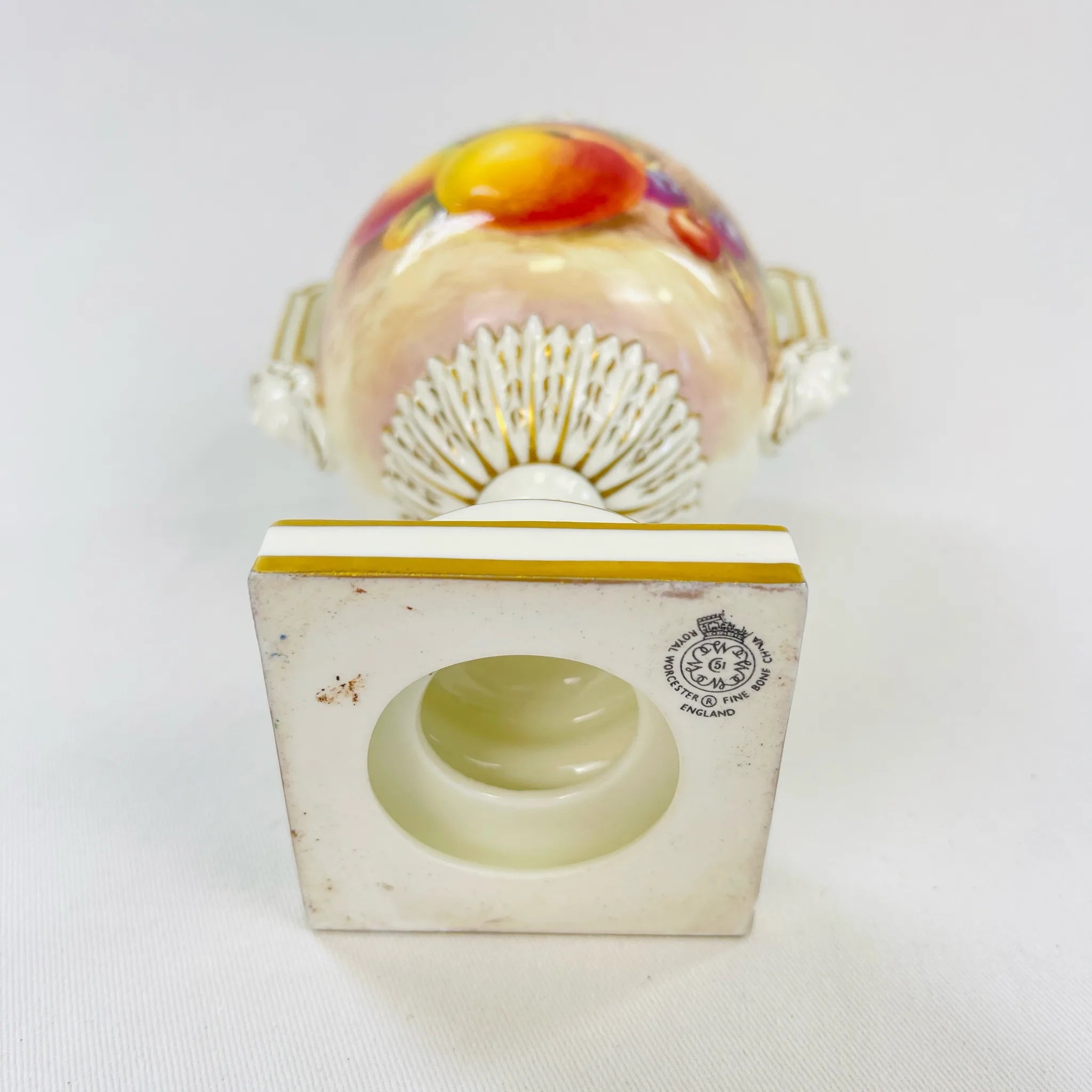 【アンティーク】 フラワーベース / Royal Worcester(ロイヤルウースター) / 英国王室御用達 / イギリス