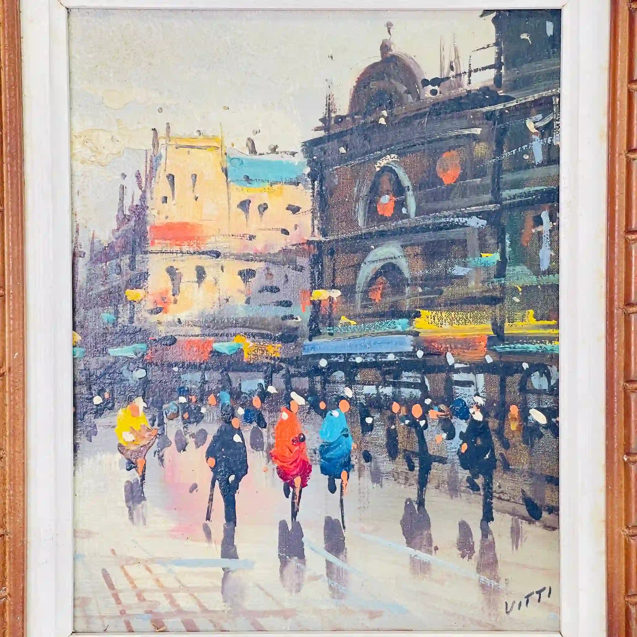 【アート/装飾品】 風景画 街並み