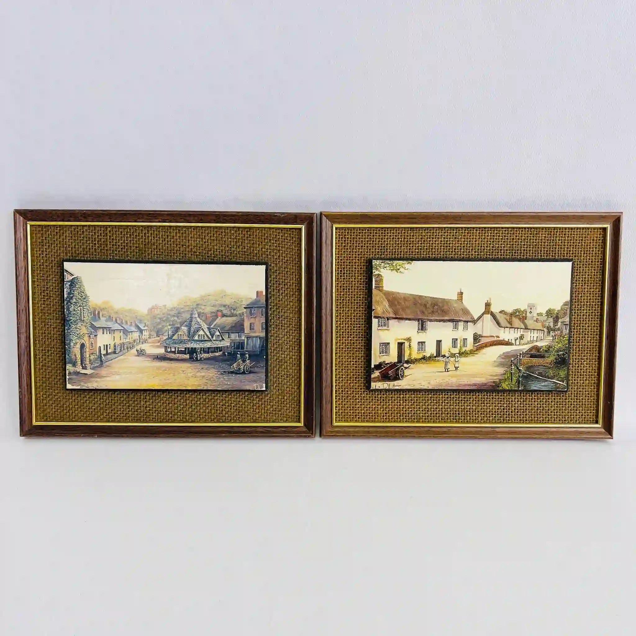 【アート/装飾品】 風景画2枚セット / Kevin Platt(ケビン・プラット) / イギリス直輸入