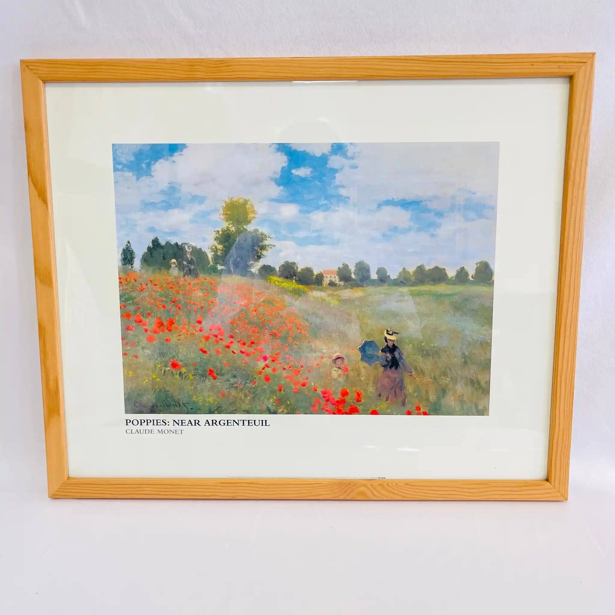 【アート/装飾品】 版画 / クロード・モネ / 『アンジャンテュイユのひなげし』  / イギリス直輸入