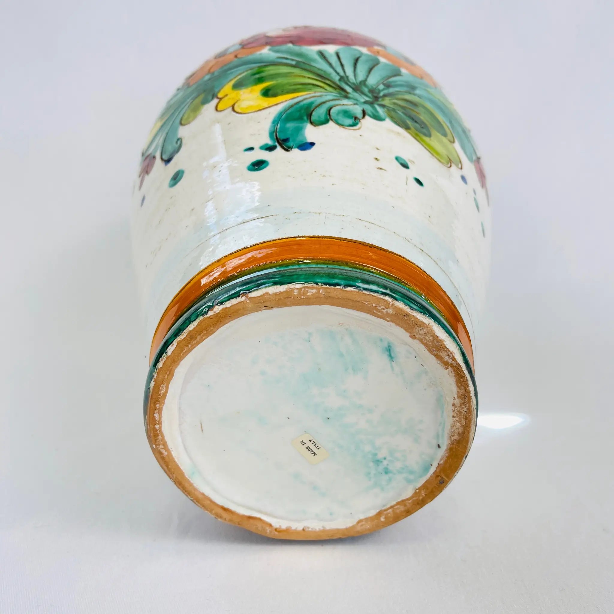 【リユース】 フラワーベース(花瓶) / マヨルカ焼 / イタリア / 未使用