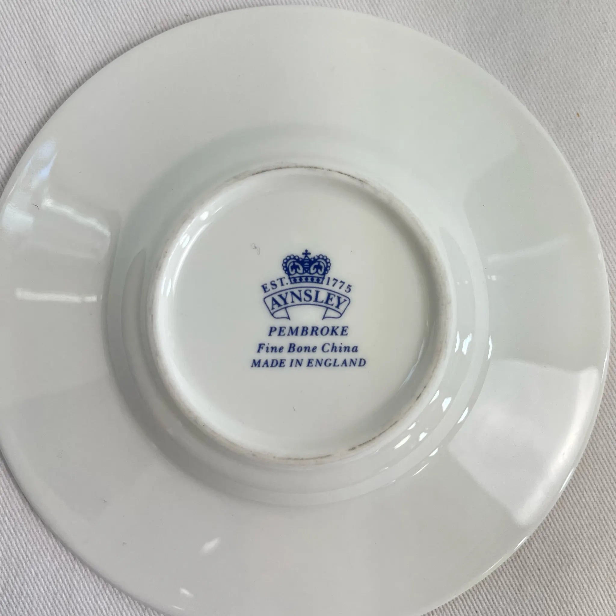 【リユース】 ドミタスカップ&ソーサーセット / AYNSLEY / ペンブロックシリーズ / 1970~2015 / Fine Bone China / イギリス