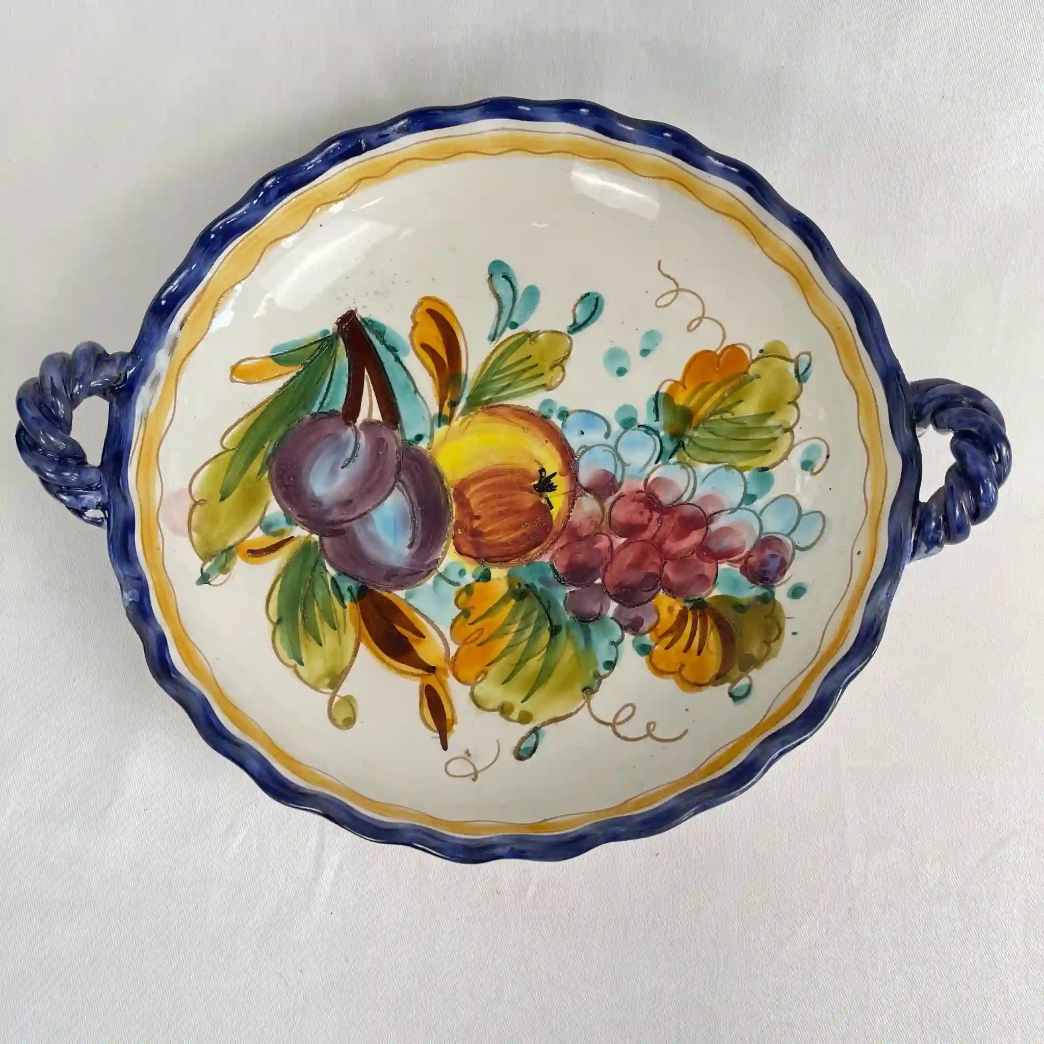 【リユース】 フルーツボウル / マヨルカ焼 / 陶器 / イタリア / 箱付き