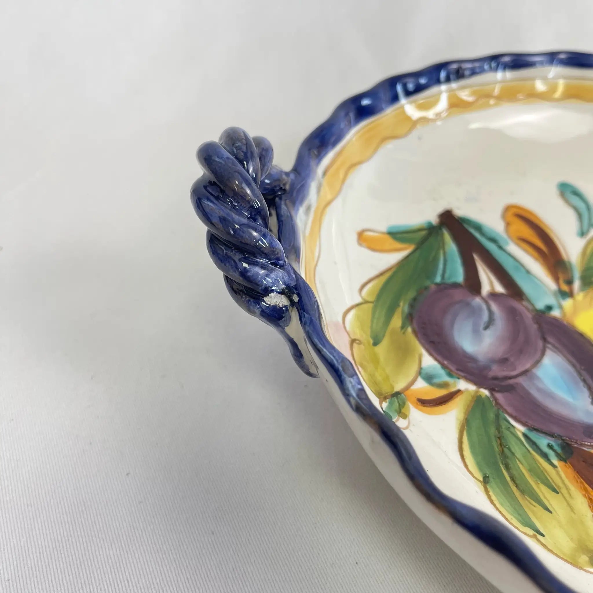 【リユース】 フルーツボウル / マヨルカ焼 / 陶器 / イタリア / 箱付き