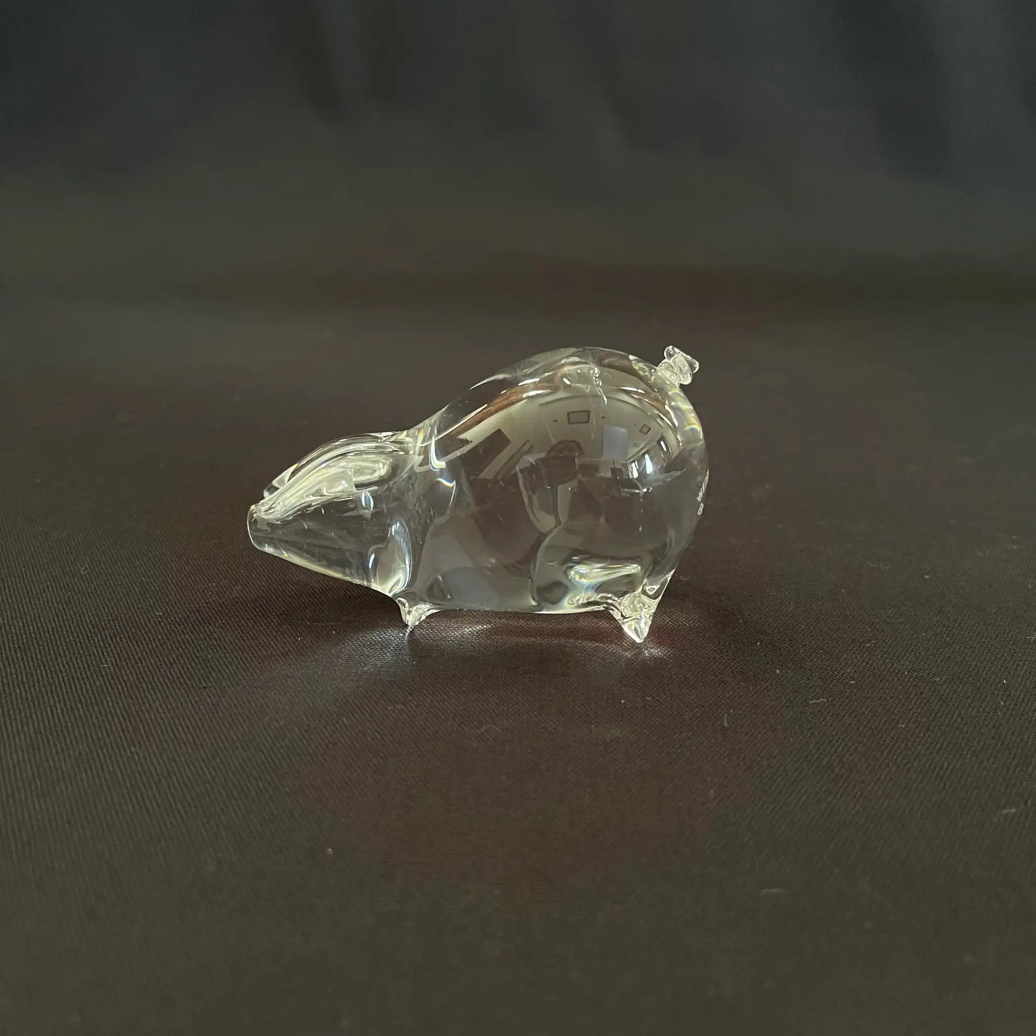 【ビンテージ】 ビンテージガラスオブジェ / WEDGEWOOD(ウェッジウッド) / ブタ / イギリス