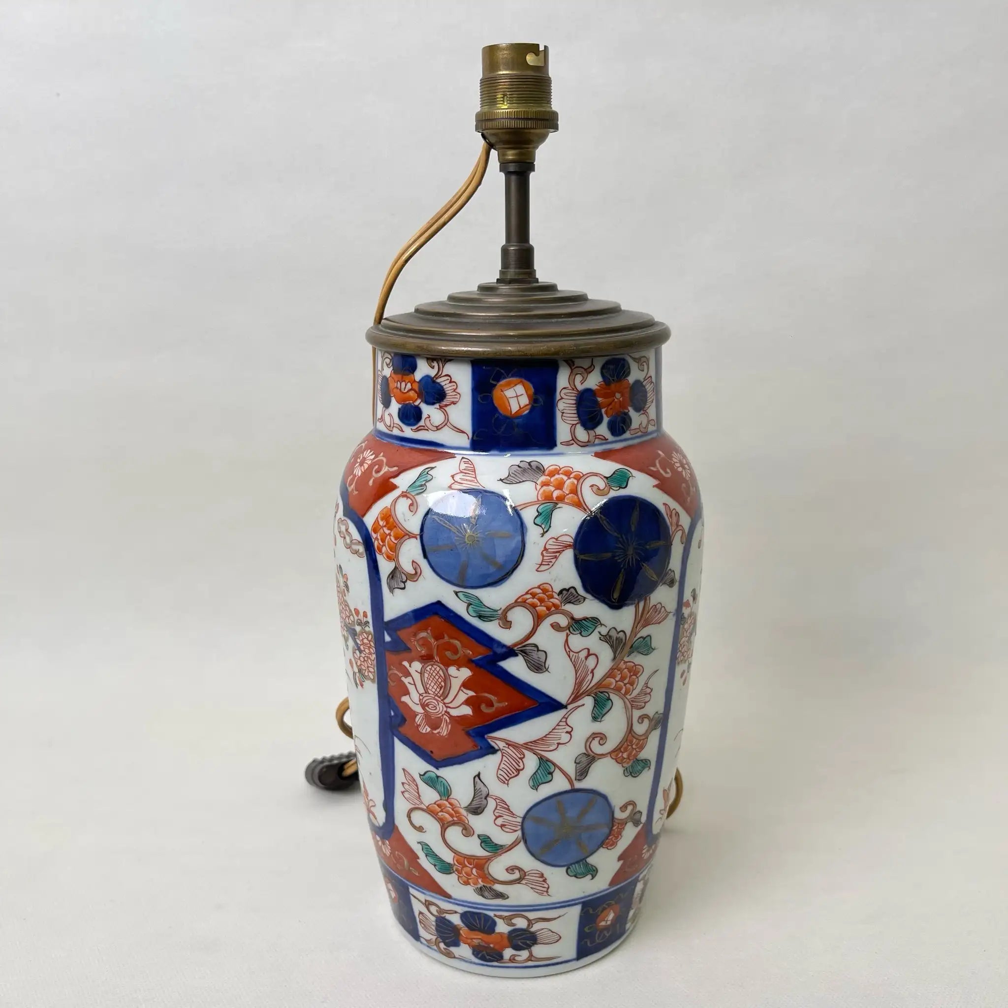 【アンティーク】 花瓶ランプ / 古伊万里焼 / 江戸時代~ / 磁器 / 日本 / 沈香壺 フランス直輸入