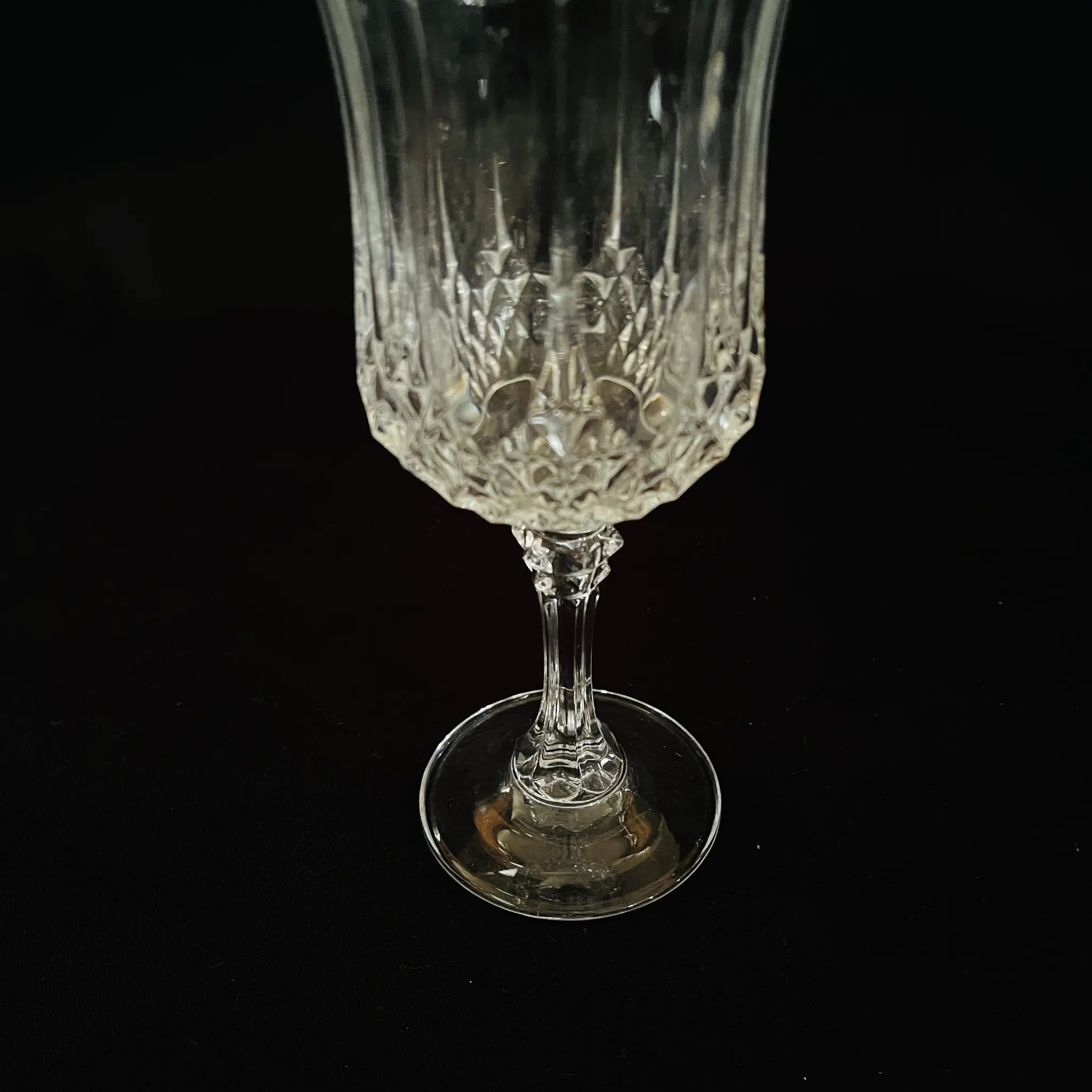 【リユース】 ワイングラス5P / クリスタルダルク / 未使用