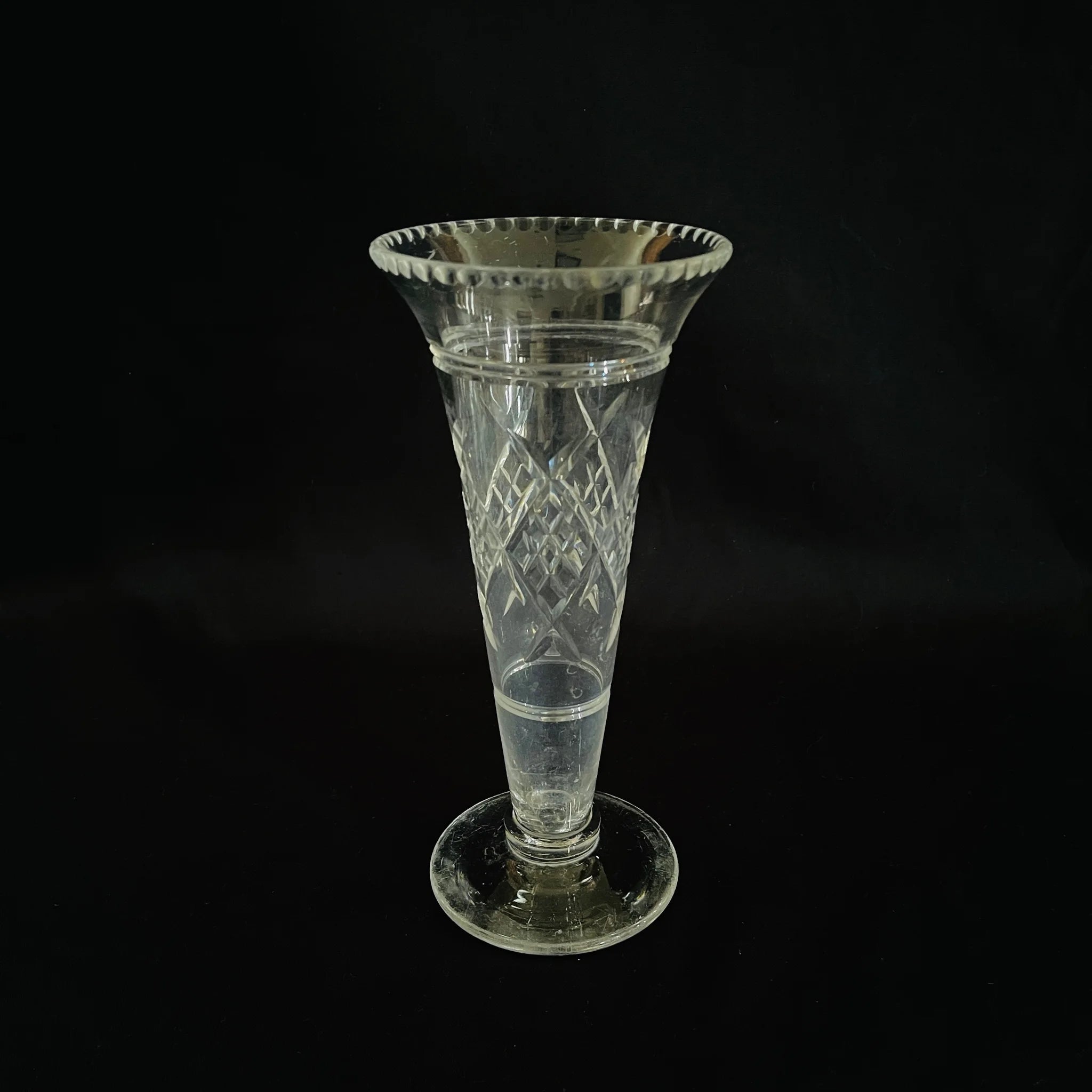 【アンティーク】 フラワーベース / ガラス