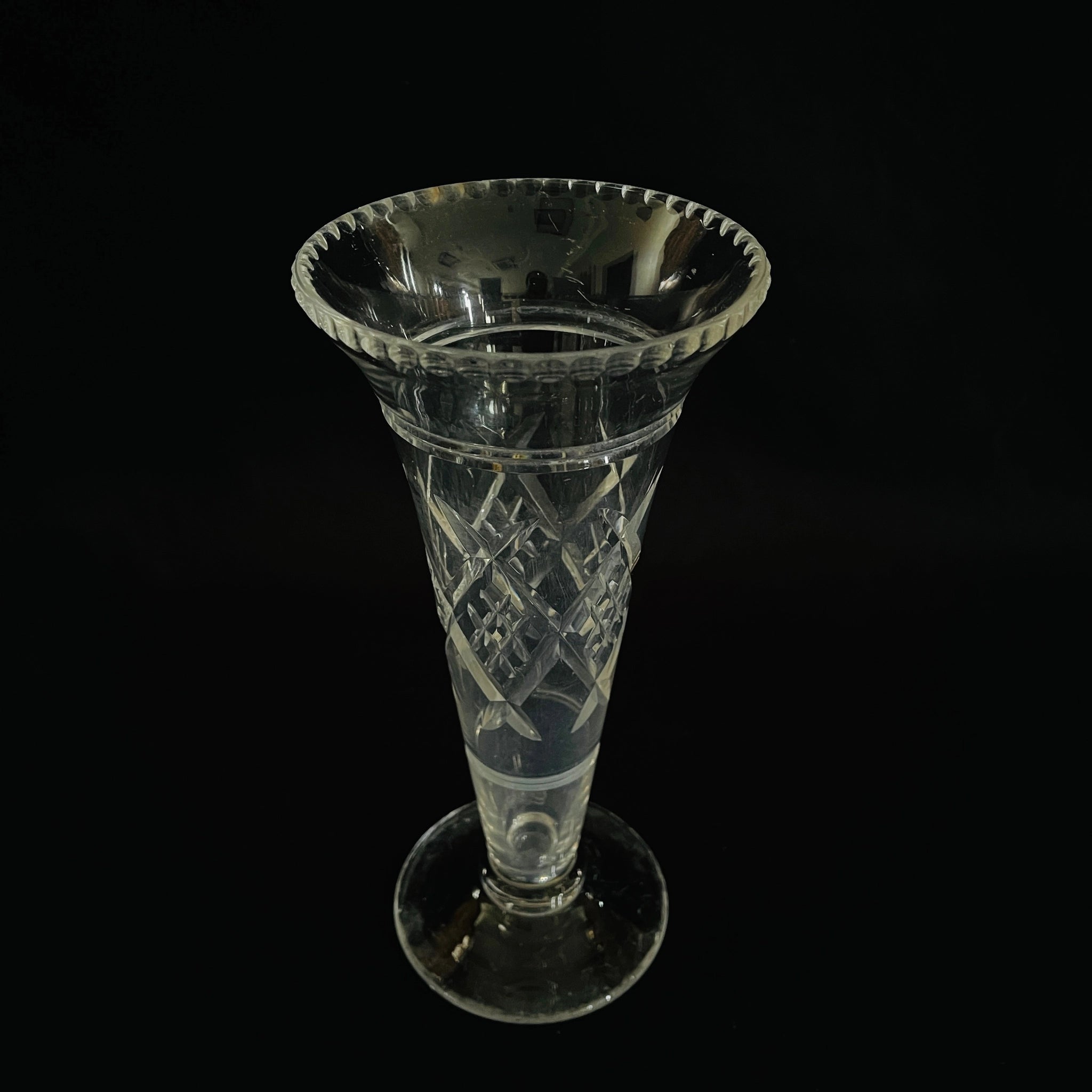 【アンティーク】 フラワーベース / ガラス